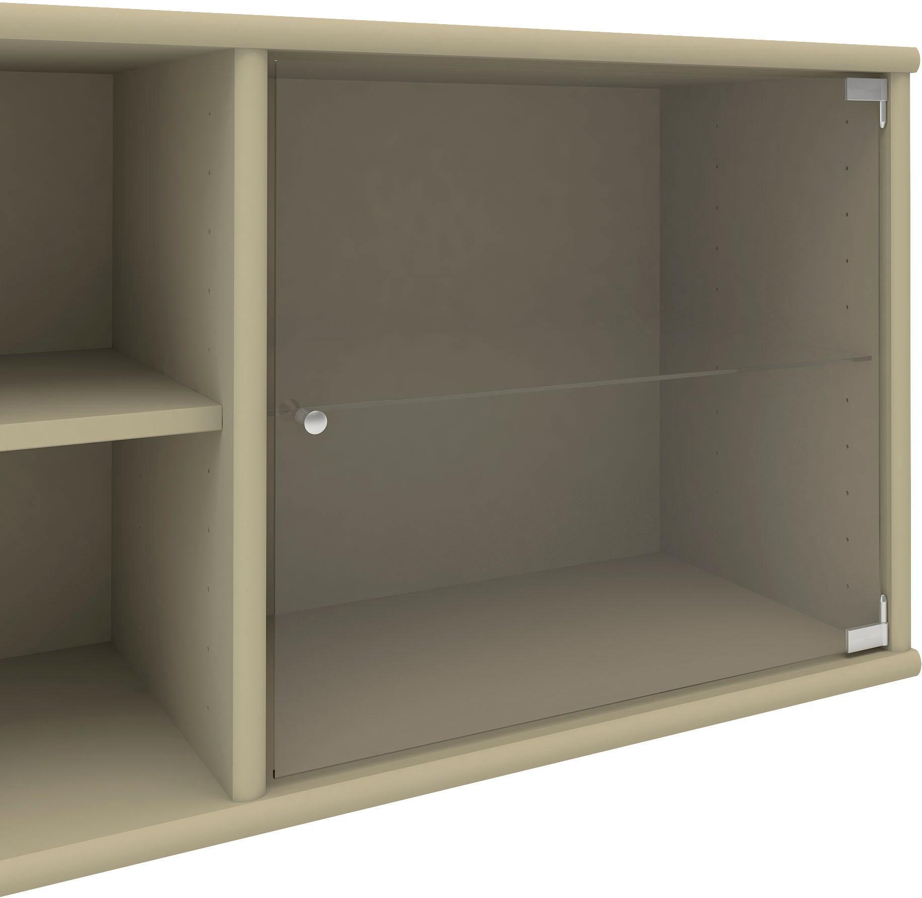 Hammel Furniture Lowboard »Mistral, Hochwertig Schrank, hängend/stehend montierbar«, mit zwei Glastüren, B: 133 cm, anpassungsbar Designmöbel