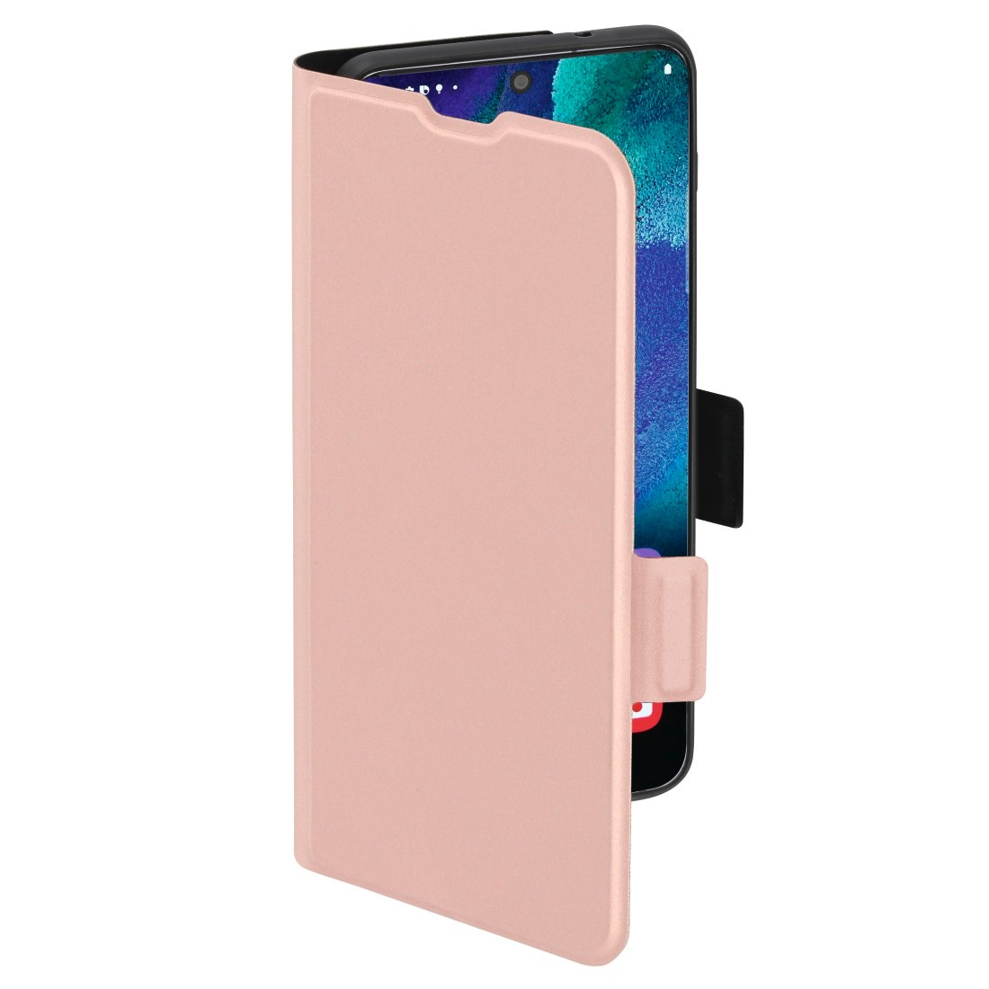 Hama Smartphone-Hülle »Booklet für Samsung Galaxy S21 FE 5G, Farbe rosa, aufstellbar,klappbar«, Galaxy S21 FE 5G, Mit Standfunktion und Einsteckfach