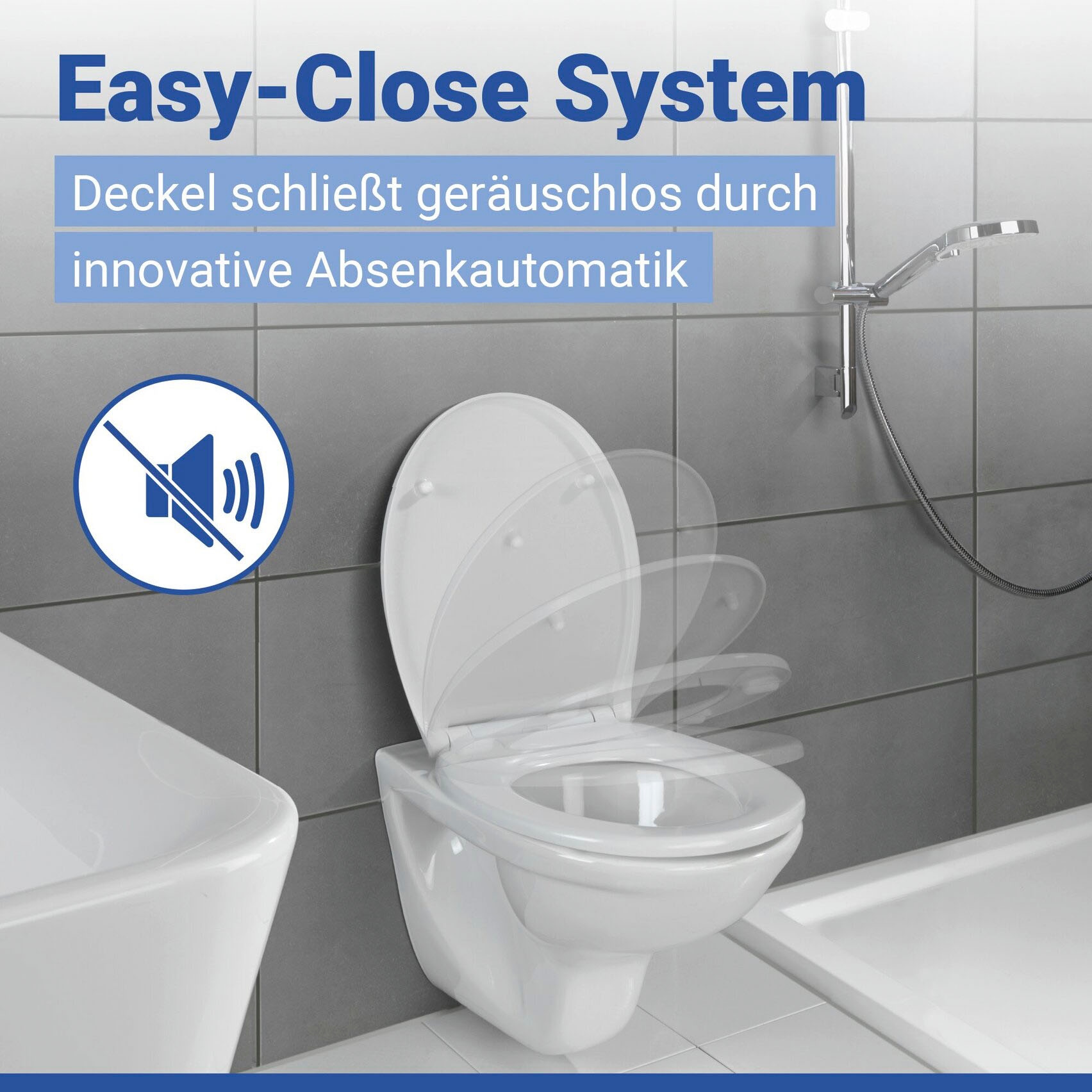 WENKO WC-Sitz »Neo« mit Absenkautomatik und Schnellbefestigung