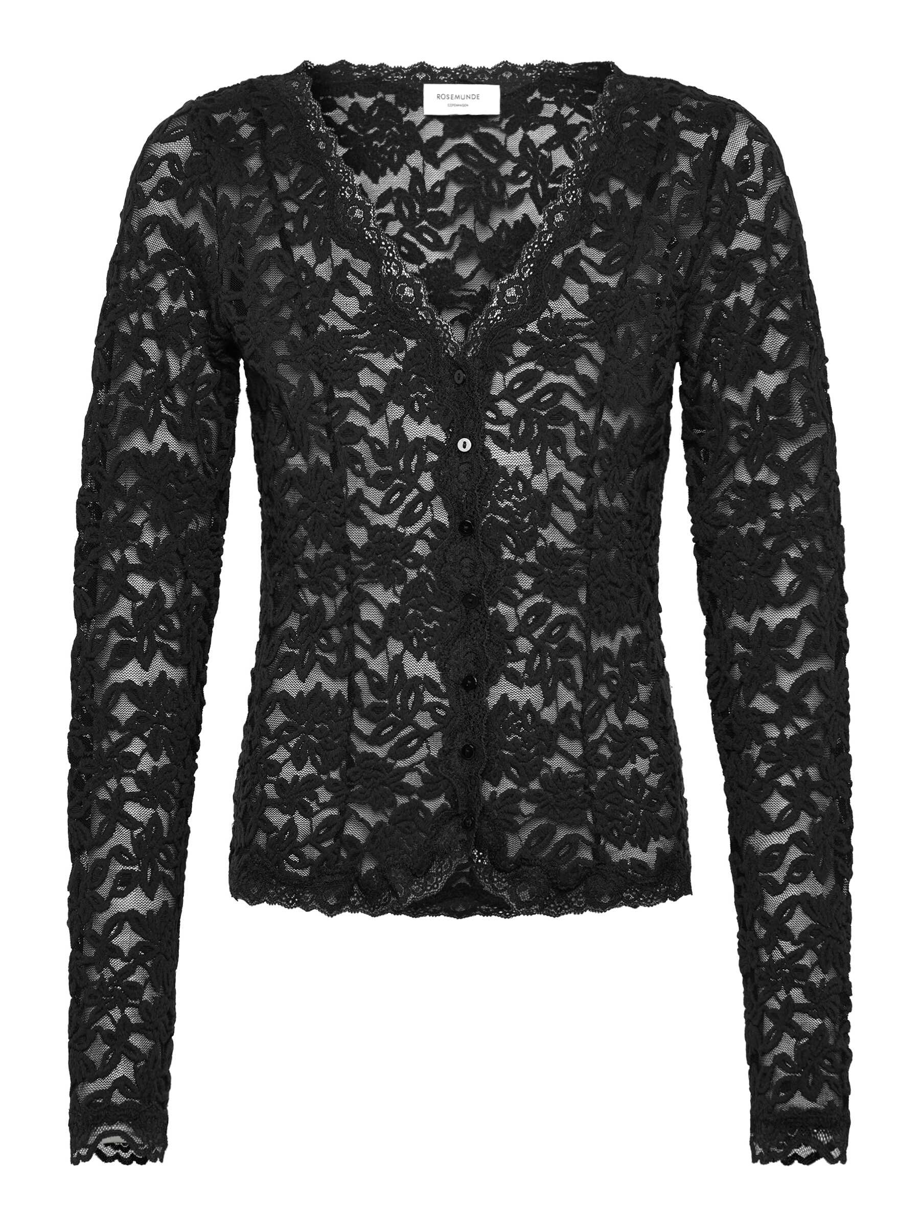 rosemunde Strickjacke "Delicia lace cardigan" traumhafte Jacke aus elastisc günstig online kaufen