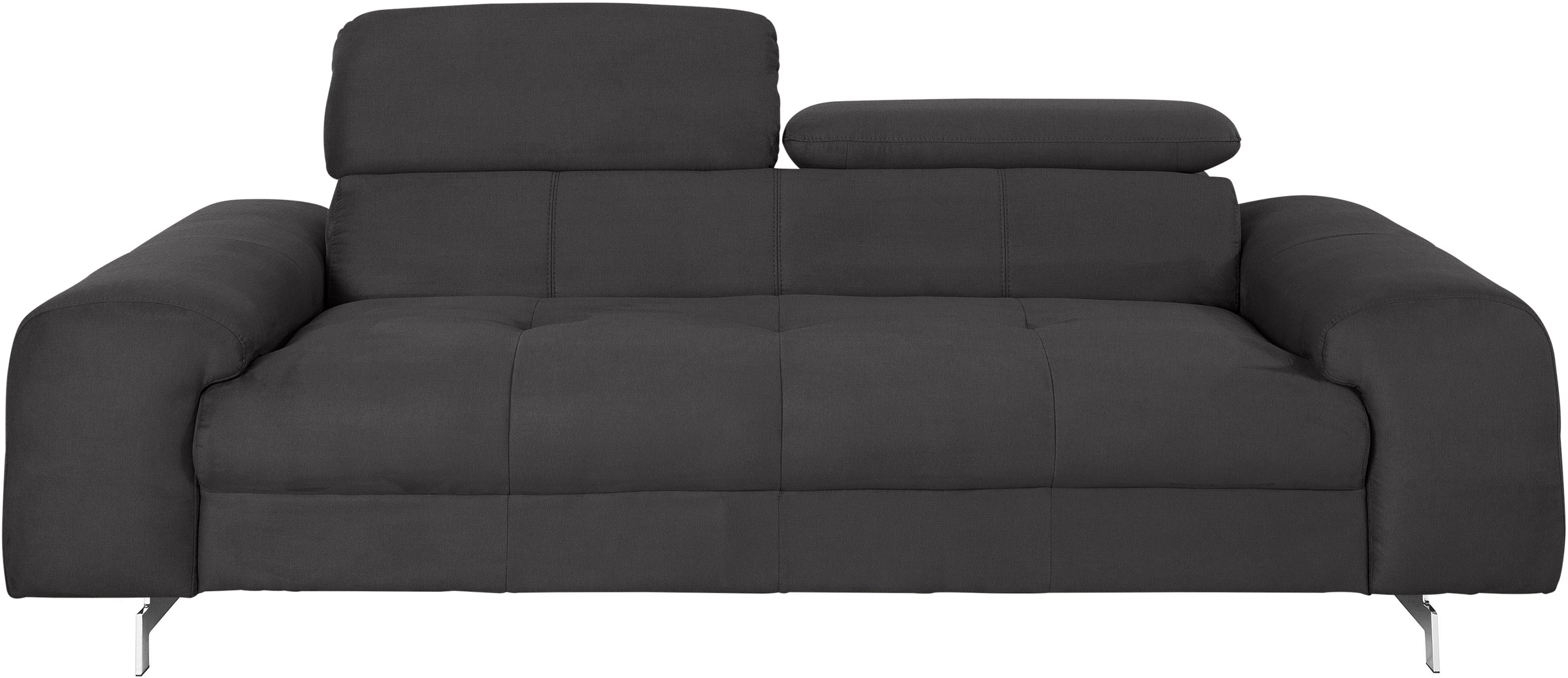 COTTA 3-Sitzer "Chef", Big-Sofa mit Kopfteilverstellung, edle Metallkufen günstig online kaufen