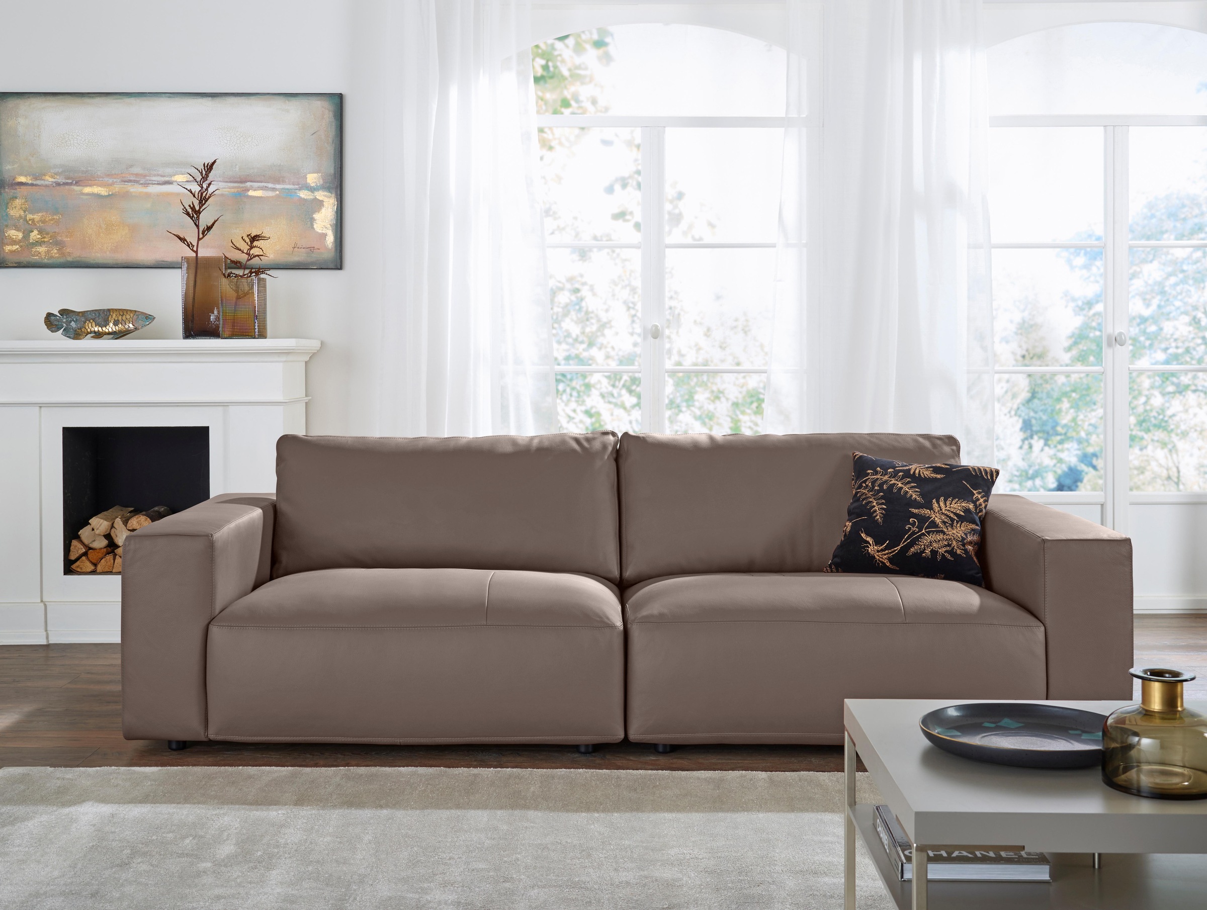 Musterring Big-Sofa »LUCIA«, in vielen Qualitäten und 4 unterschiedlichen Nähten, 3-Sitzer