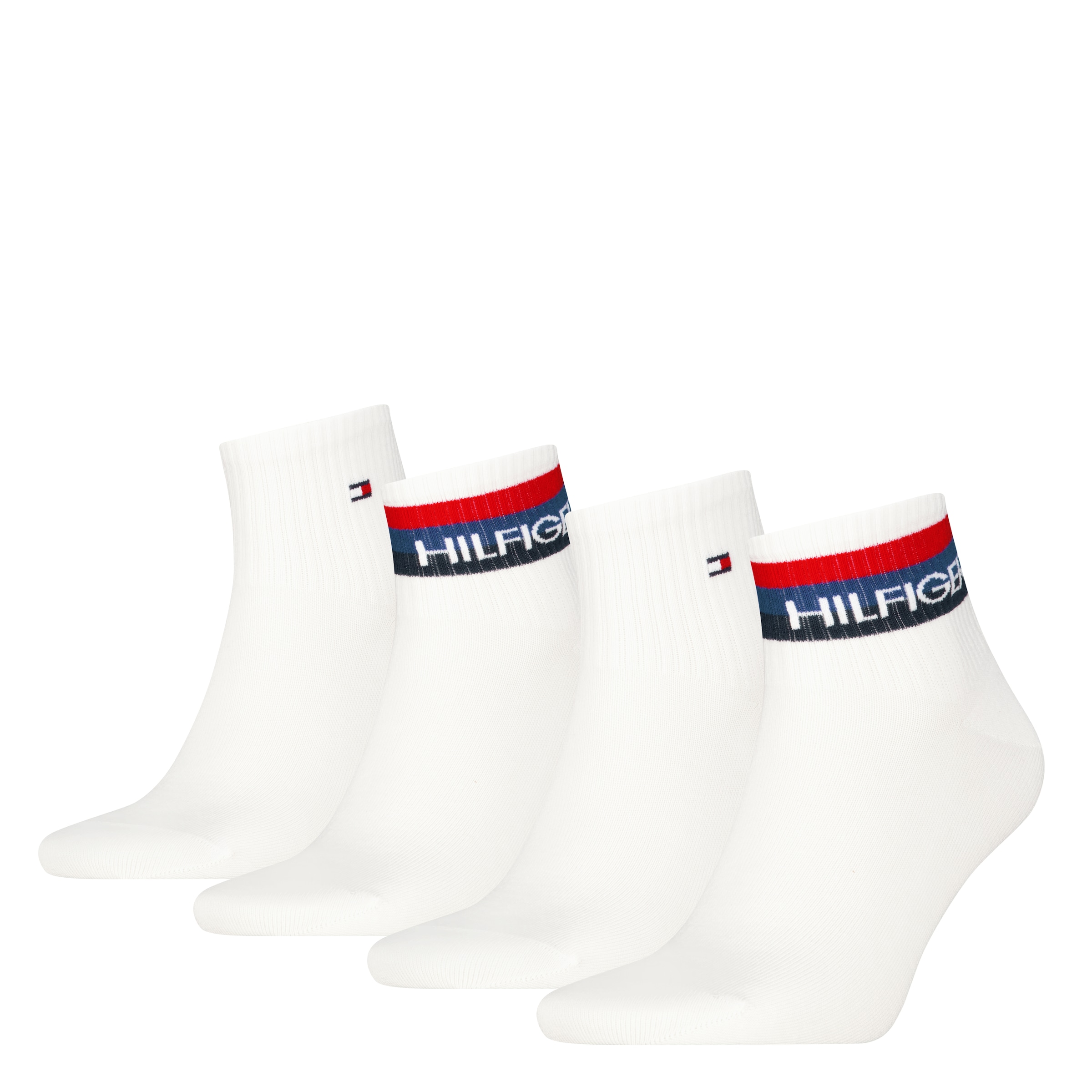 Tommy Hilfiger Kurzsocken »TH MEN QUARTER 4P SPORT TH LOGO ECOM« 4 Paar, 