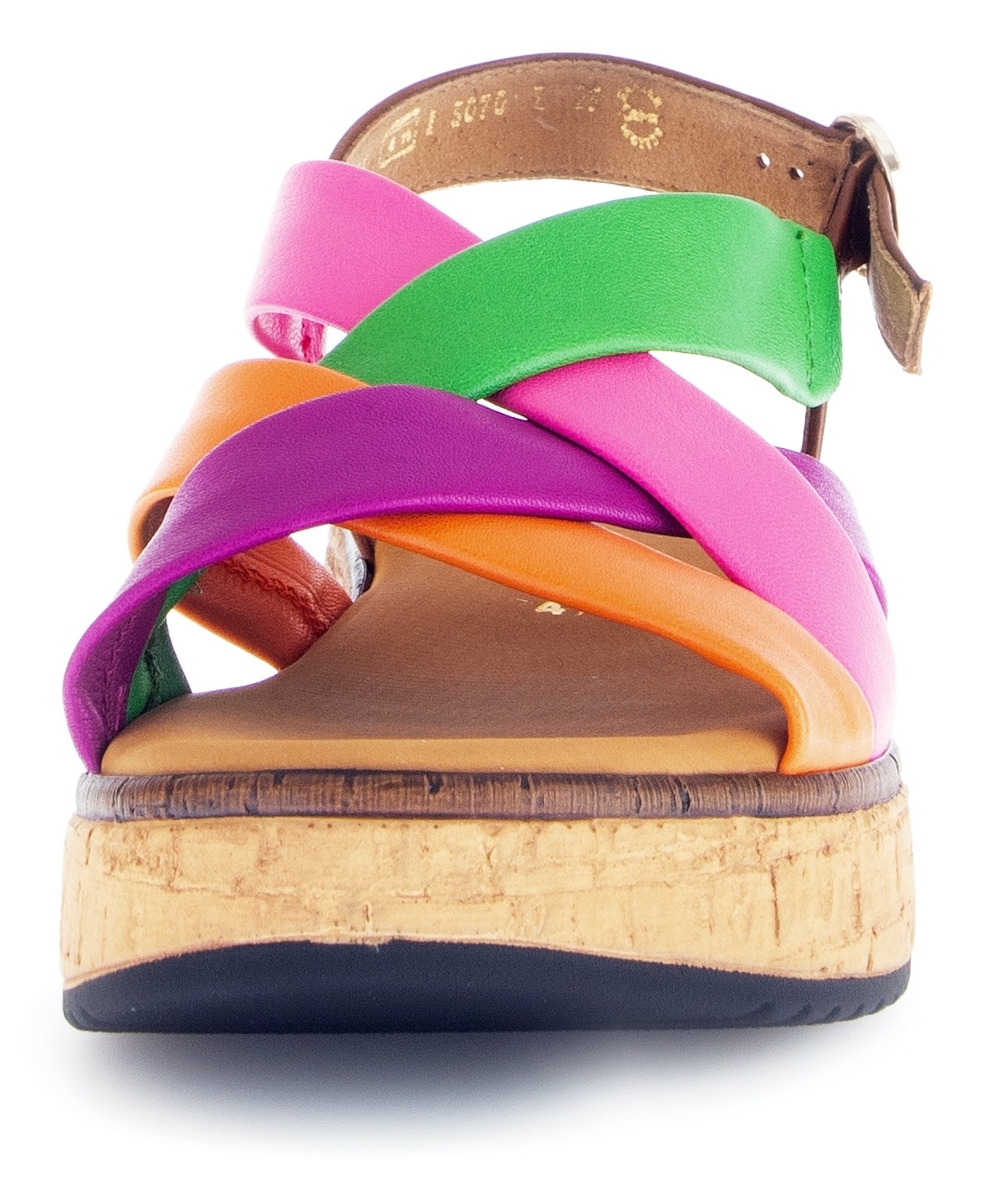 Gabor Keilsandalette »FLORENZ«, Plateau, Sommerschuh, in farbenfrohem Design, Weite G (=weit)