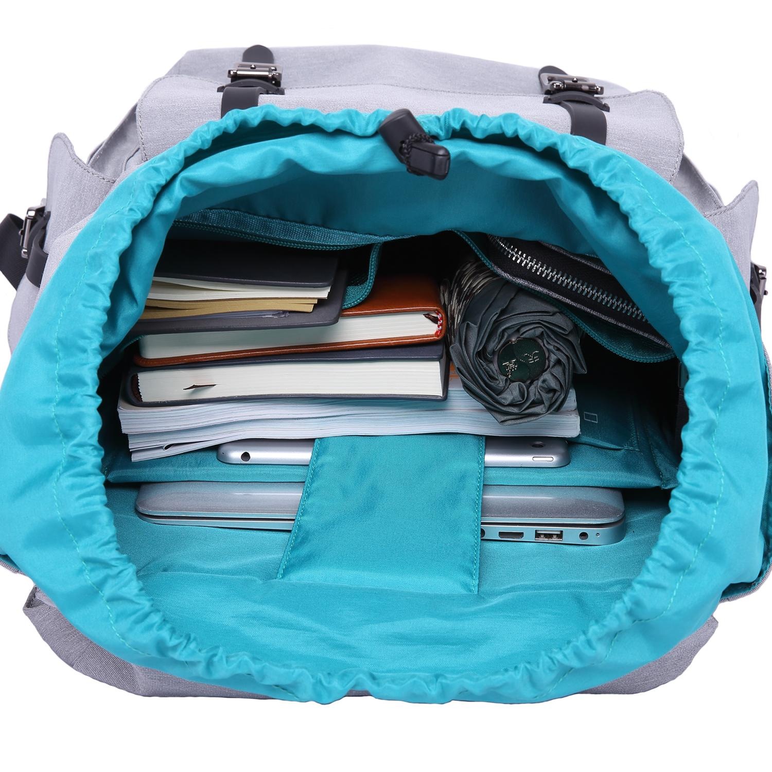 PEAK TIME Tagesrucksack »PT-301«, stylischer urbaner Rucksack mit Zierschnallen