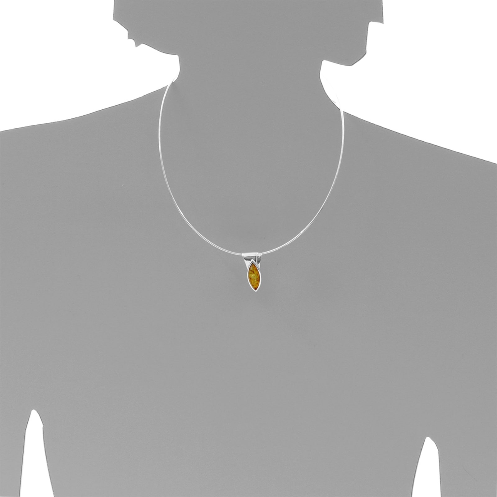 OSTSEE-SCHMUCK Kettenanhänger »- Gleiter-Rieke - Silber 925/000 - Bernstein«