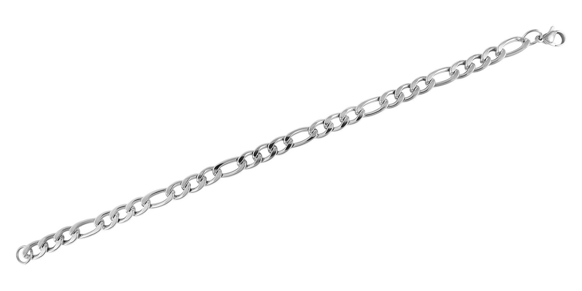Armband ADELIA´S "Unisex Armband aus Edelstahl 20 cm", silber, Armbänder, Damen, 20cm, Edelstahl, Armband, Geschenkidee: zeitlos und vielseitig