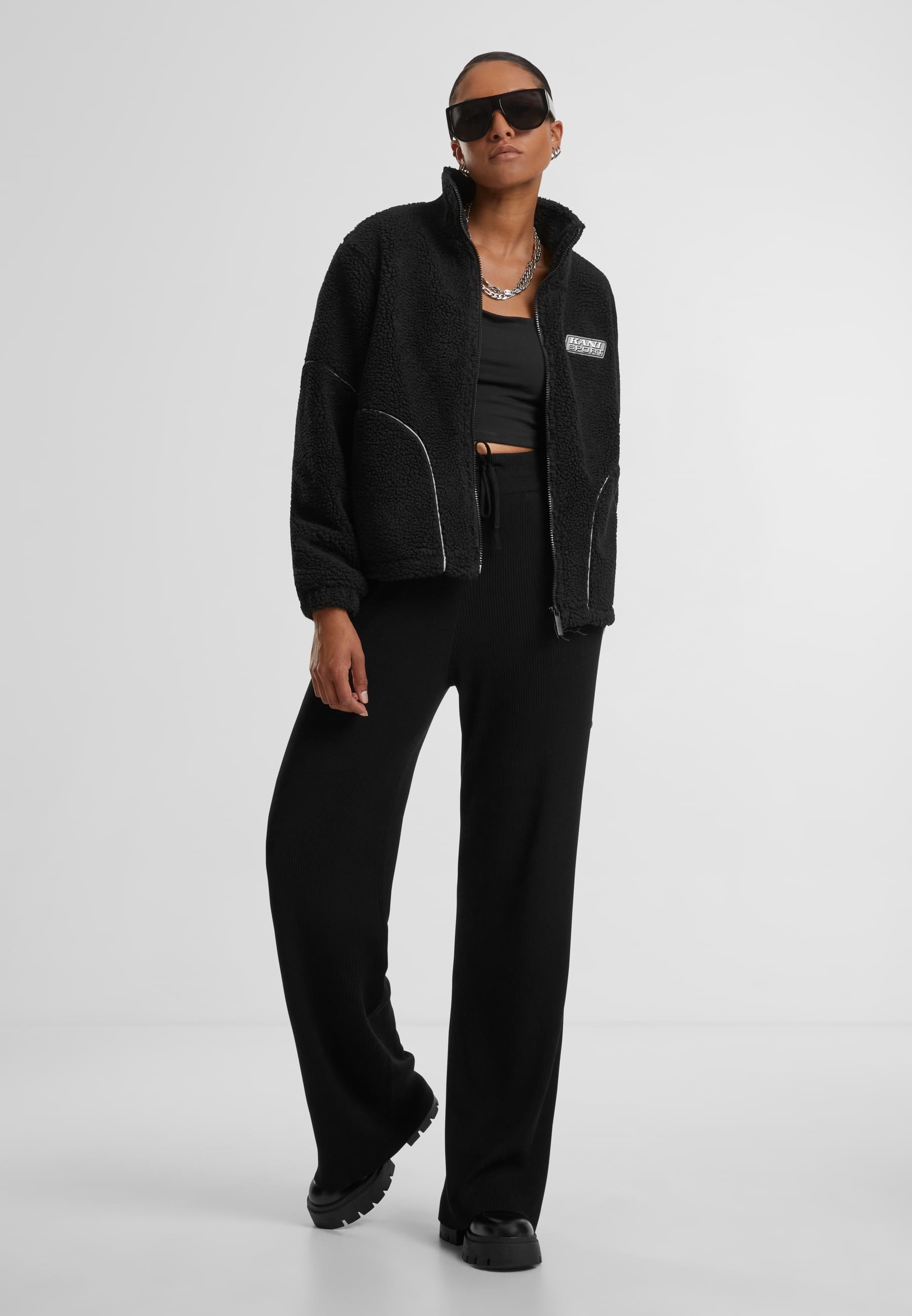 Karl Kani Trainingsjacke »Karl Kani Karl Kani Sport Patch Teddy Block Trackjacket«, (1 St.), ohne Kapuze