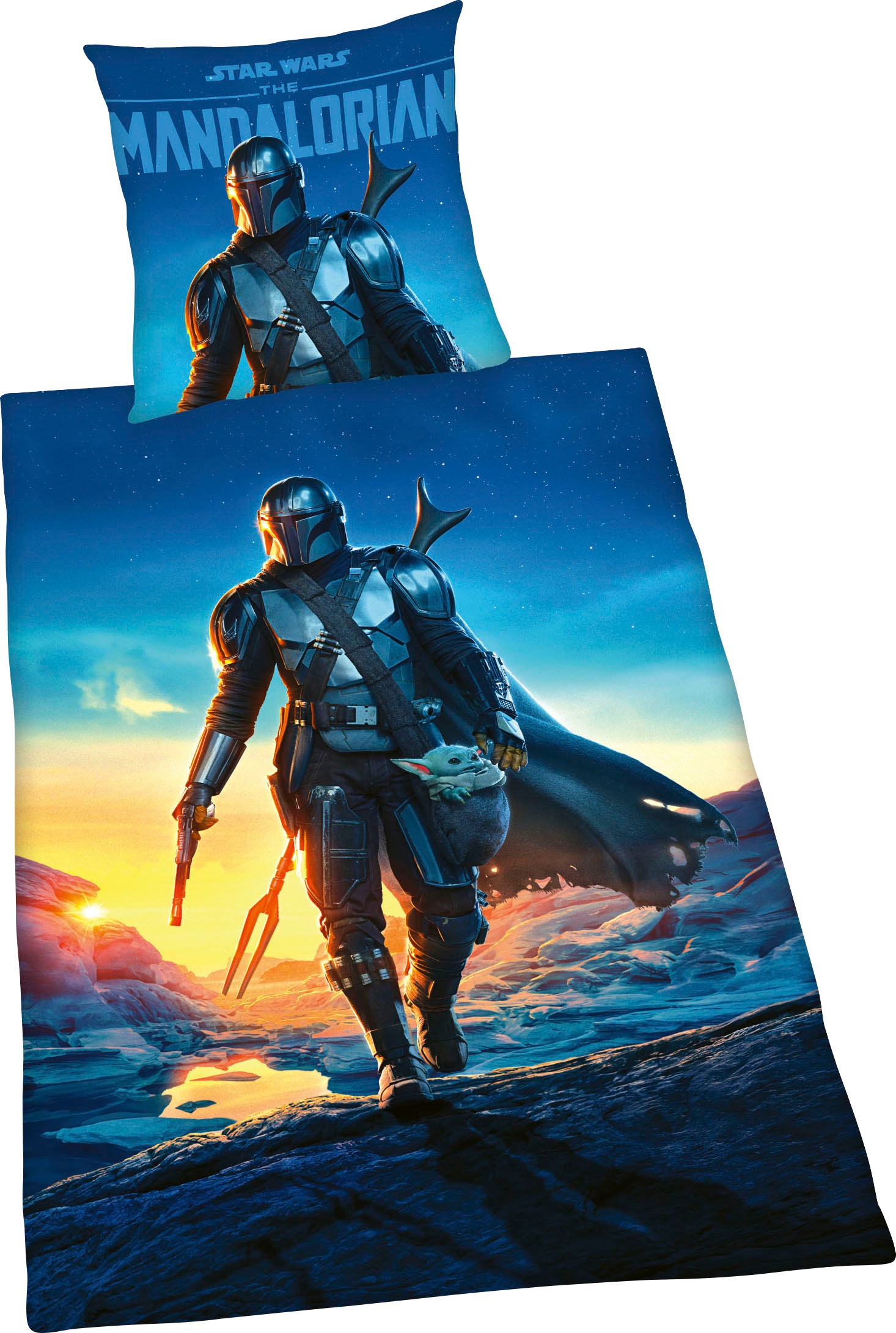 Star Wars Wendebettwäsche "Star Wars" mit tollem Motiv, The Mandalorian günstig online kaufen