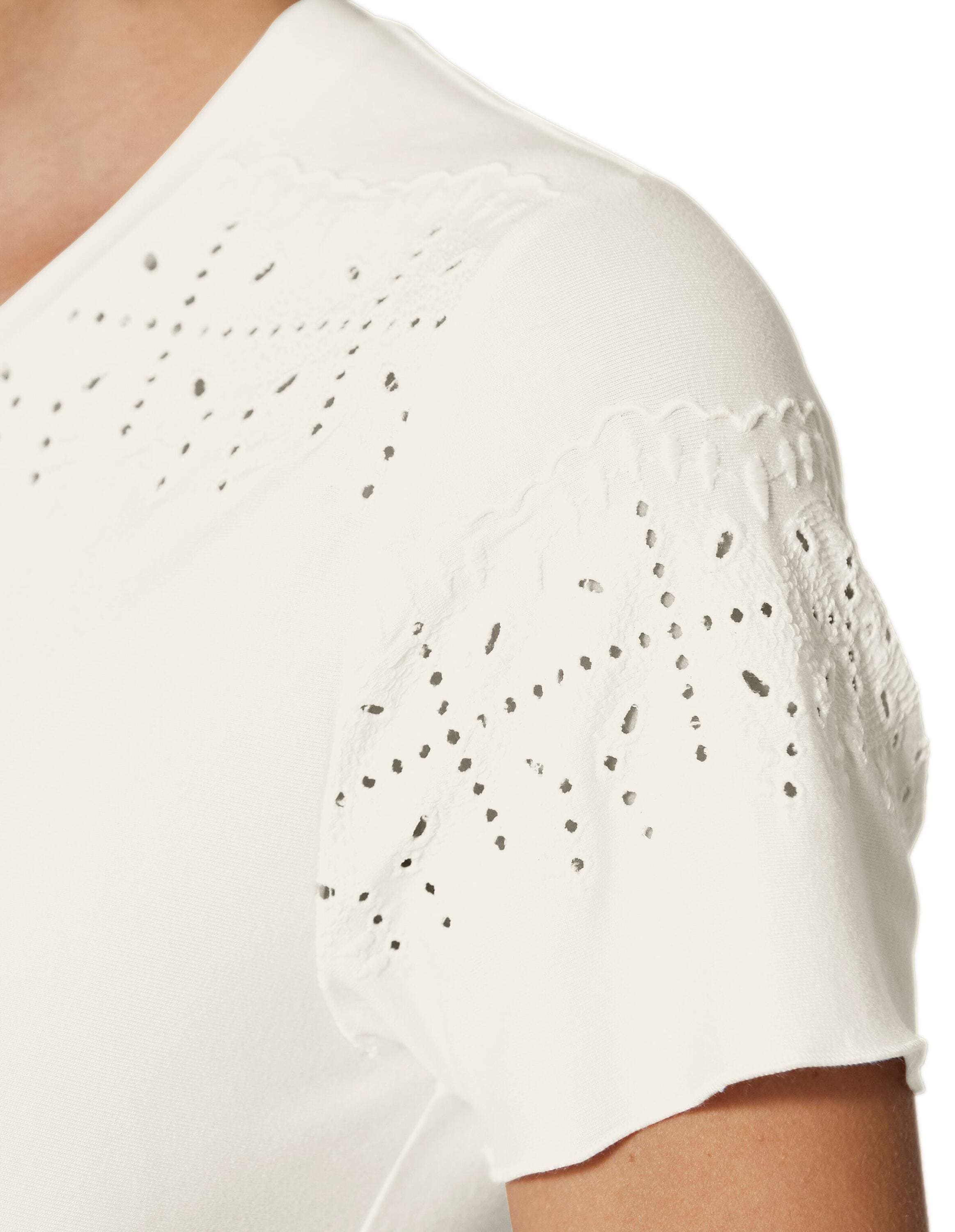 MADELEINE Kurzarmshirt »Shirt Shirt mit Lochstickerei«