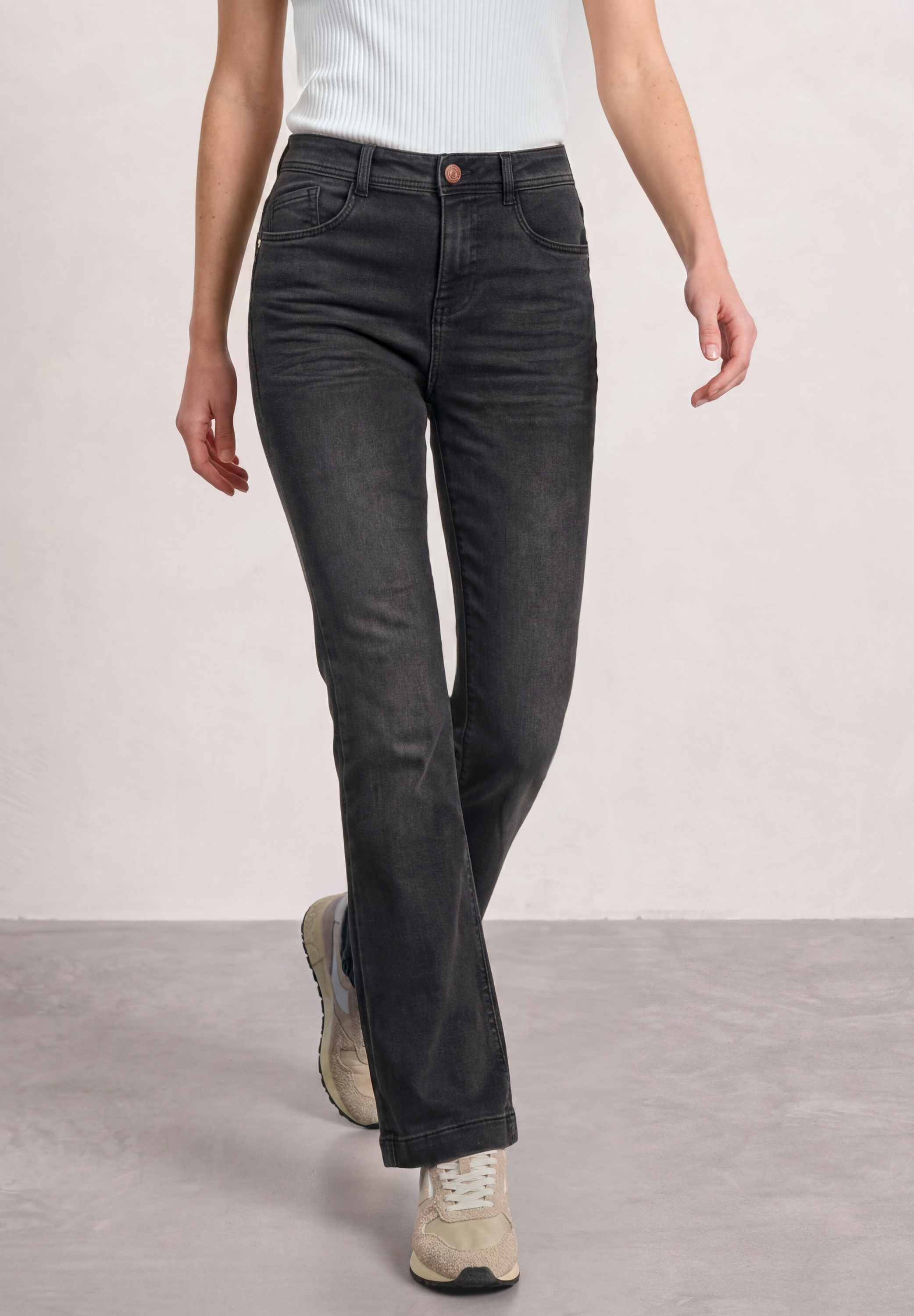 STREET ONE Slim-fit-Jeans High Waist