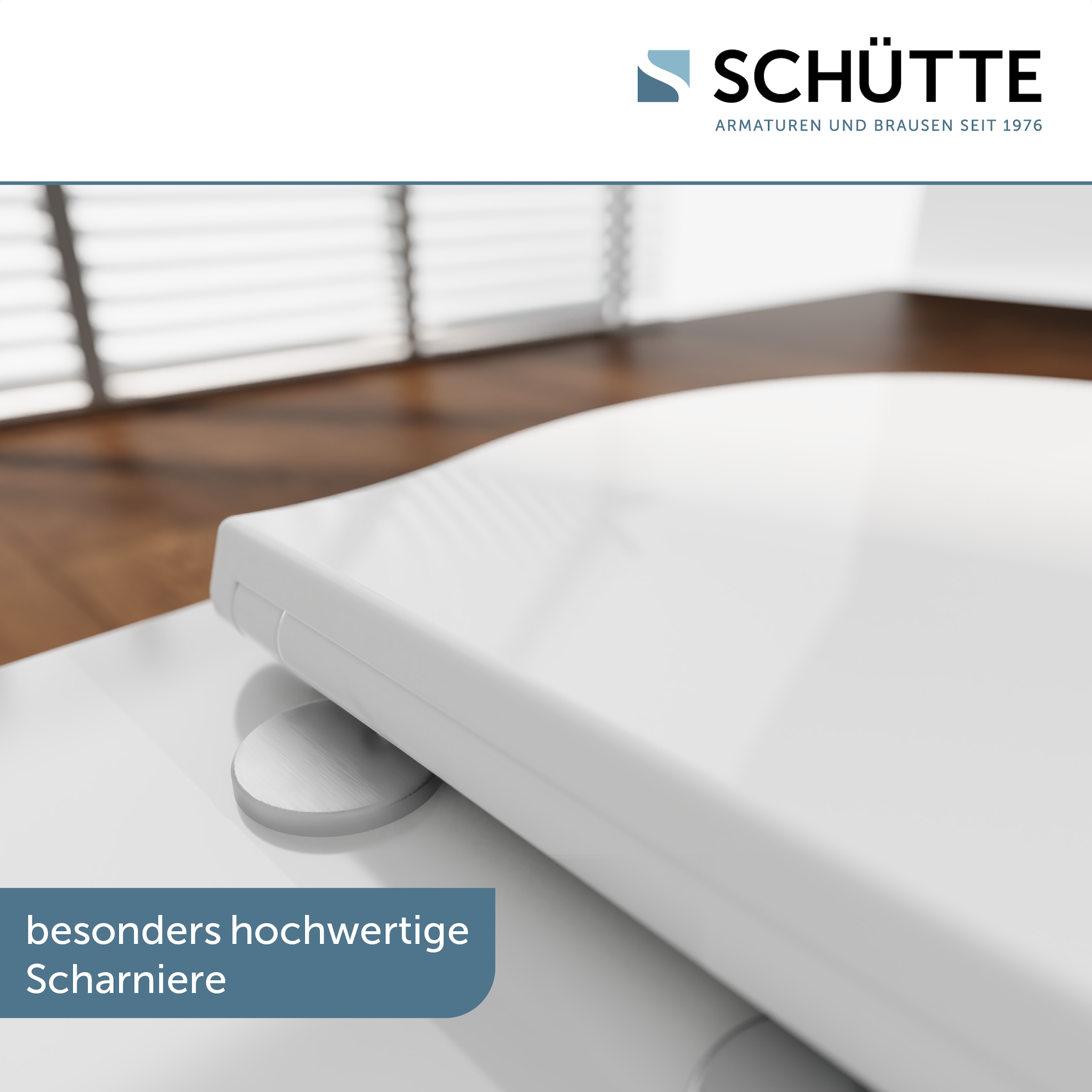 Schütte WC-Sitz »WHITE PREMIUM« Thermoplast, Absenkautomatik, Schnellverschluss, belastbar bis 300 kg
