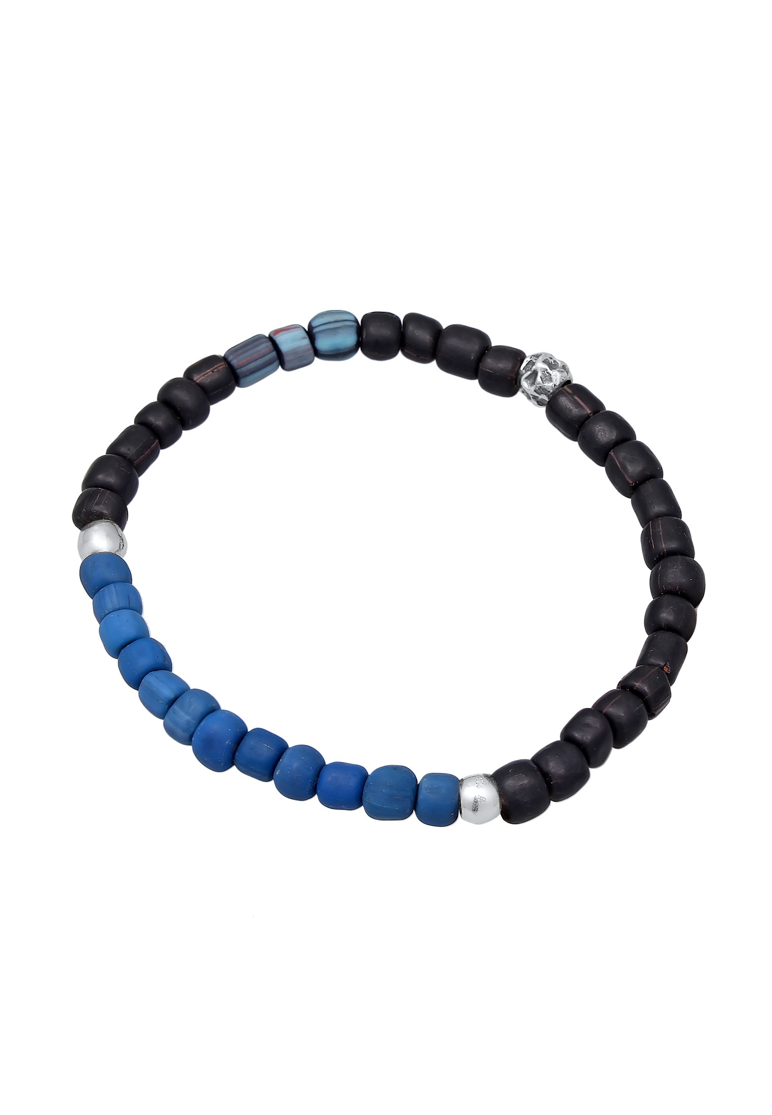 Kuzzoi Armband »Glas Beads 925 Silber«