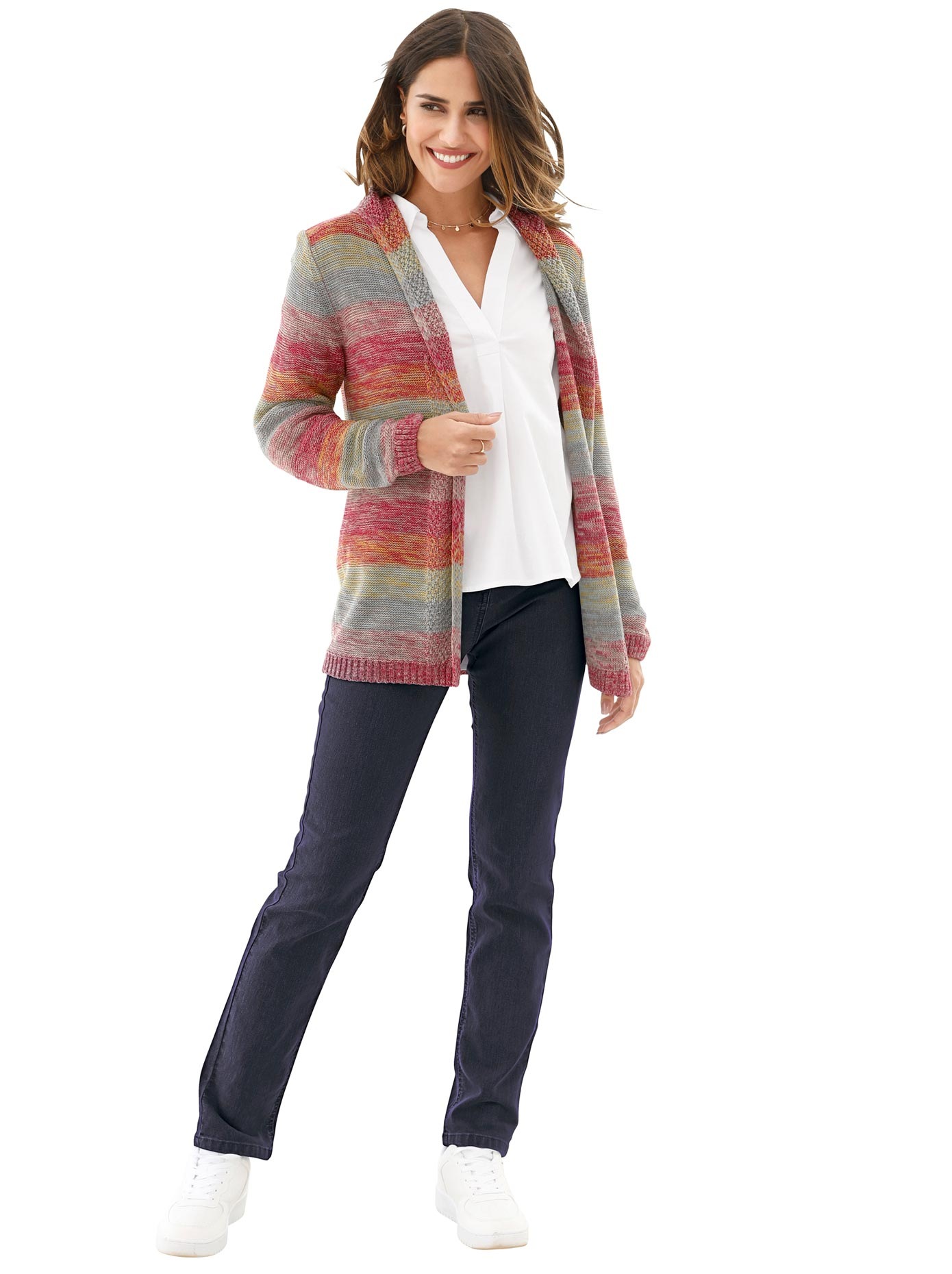 Classic Basics Strickjacke Mit Schalkragen Fur Damen Kaufen Baur