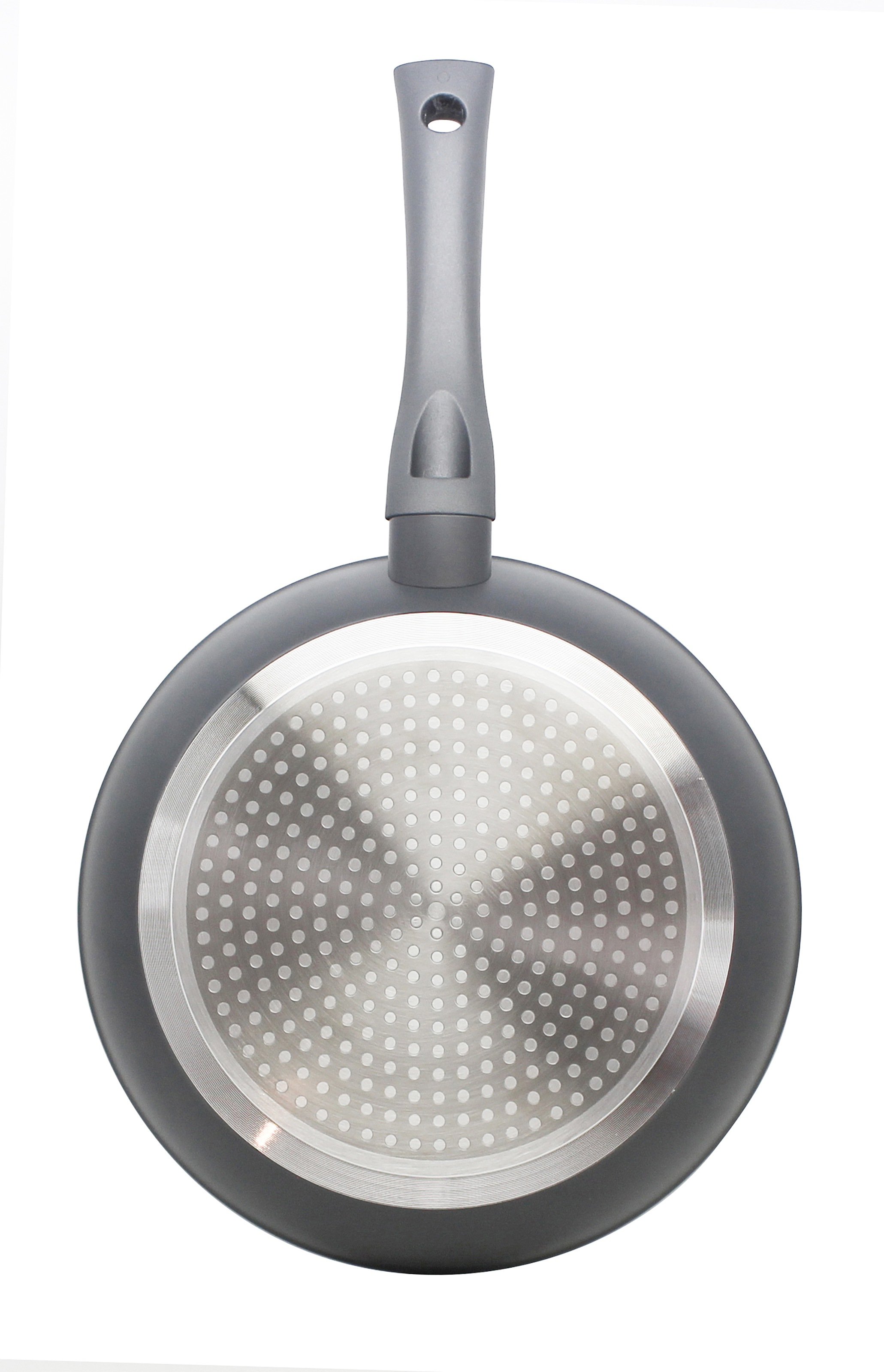 Elo Basic Bratpfanne »Colorio mit farbigem Protektor« Aluminium 1 tlg. hellgrau mit passendem Pfannenschoner