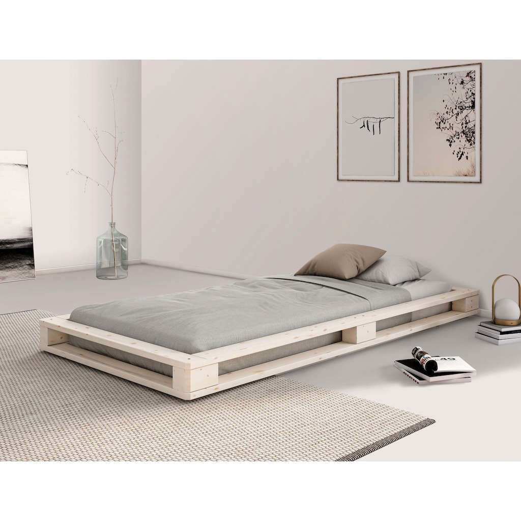 Home affaire Palettenbett »"PALO " BESTSELLER!«, Bodenbett, zertifiziertes Massivholz (Kiefer)