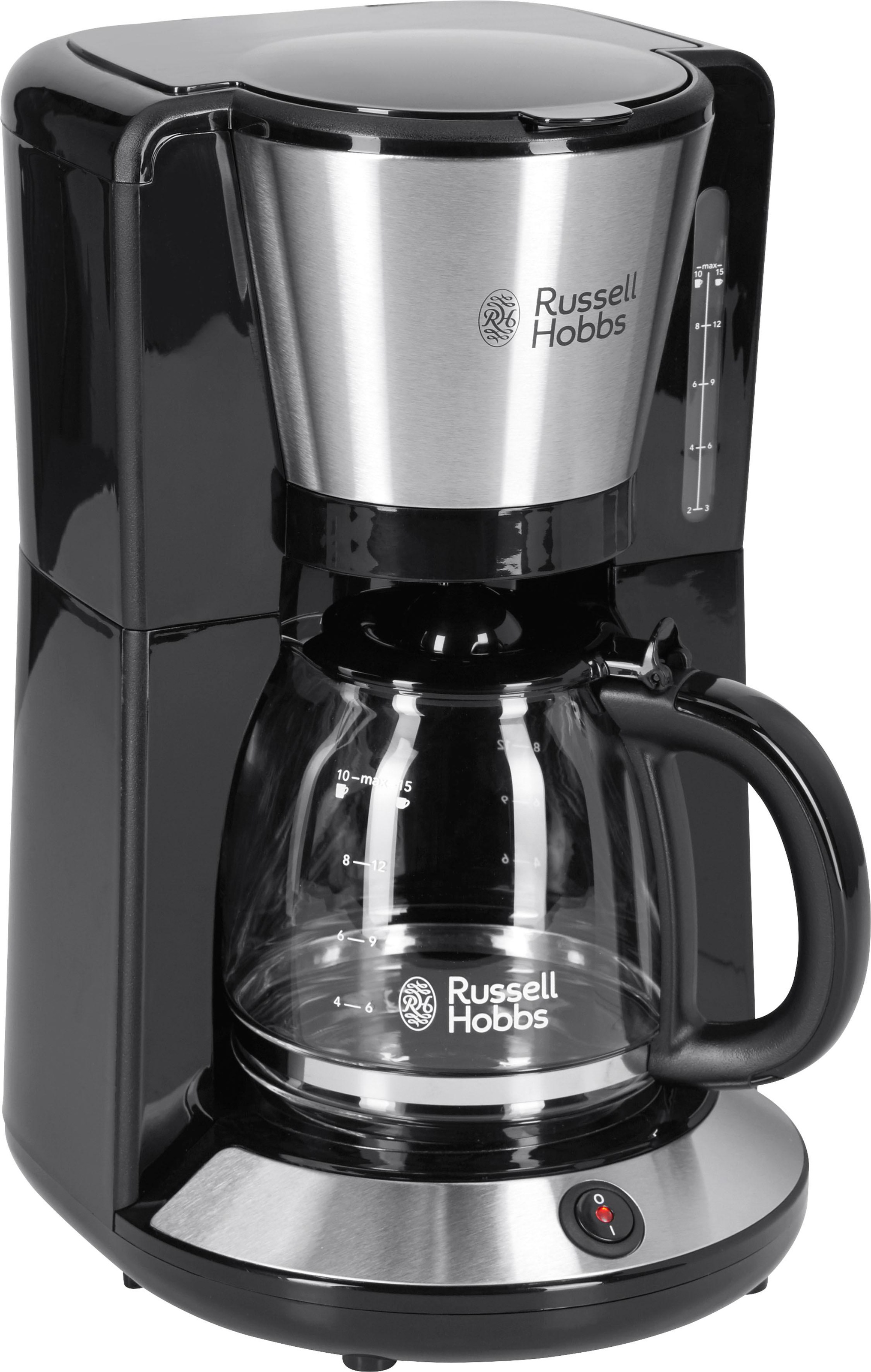 RUSSELL HOBBS Filterkaffeemaschine "Adventure 24010-56", 1,25 l Kaffeekanne, Papierfilter, 1x4, mit Glaskanne, 1100 Watt