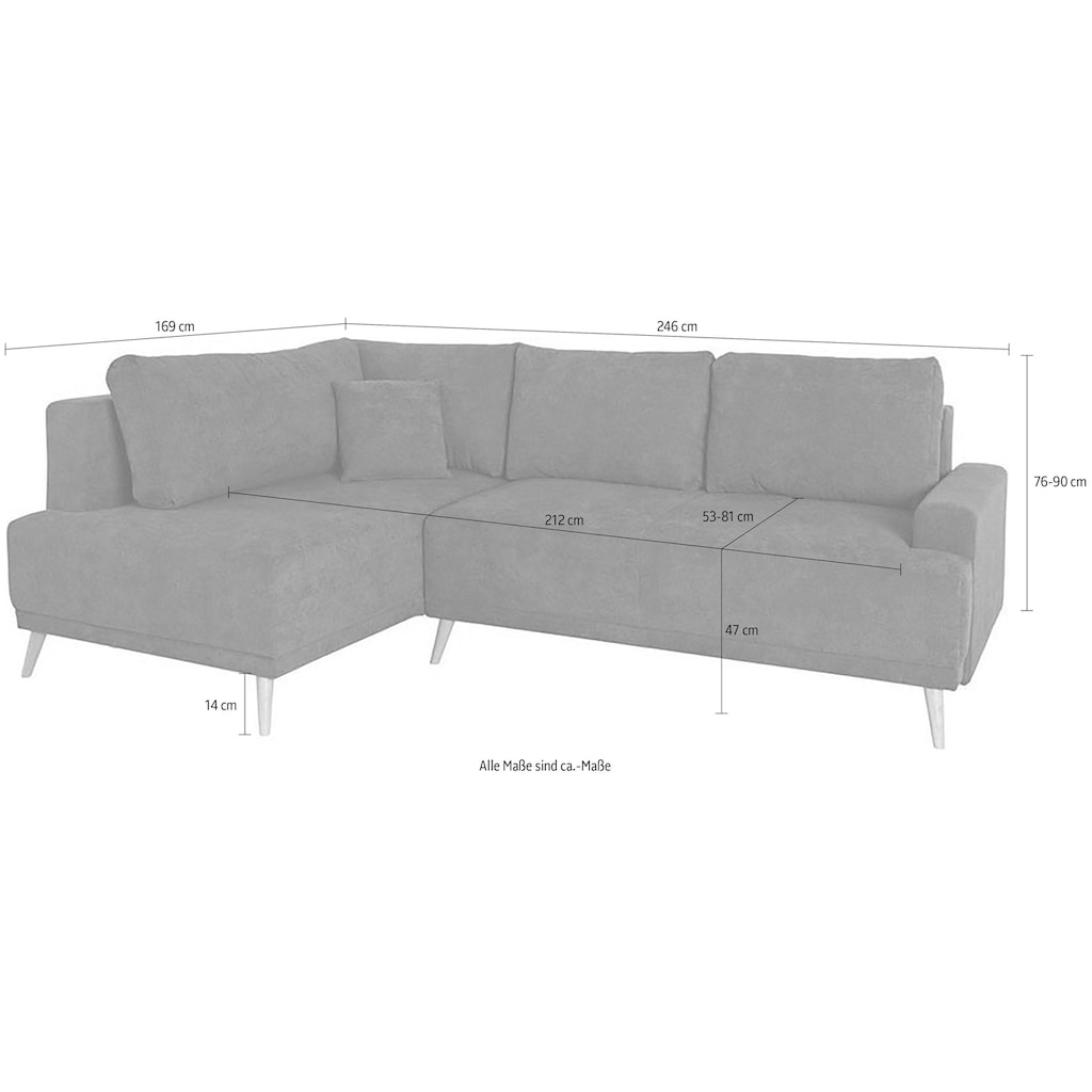 INOSIGN Ecksofa »Exxpo Otusso, L-Form«