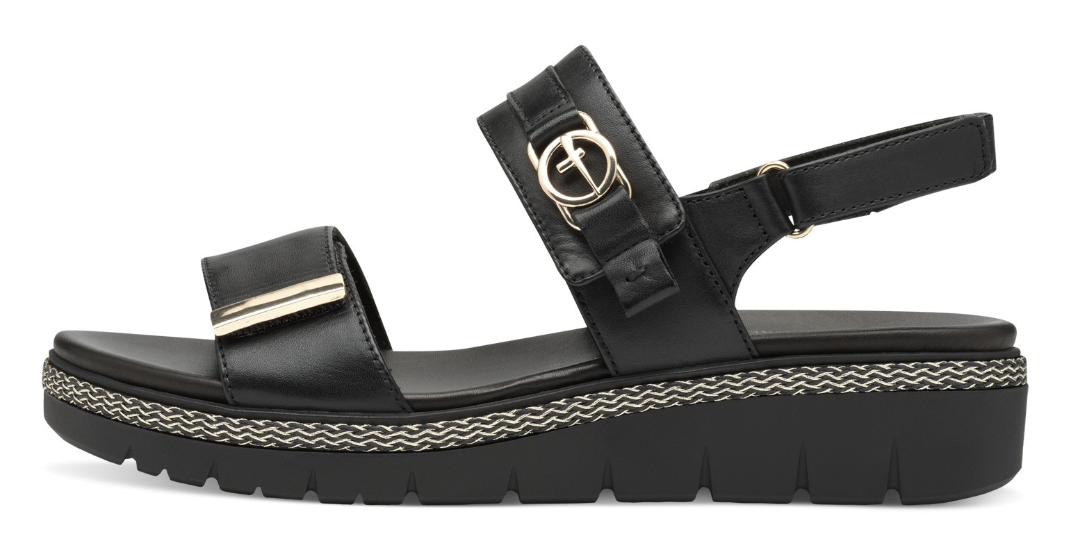 Tamaris Keilsandalette, Plateau, Sommerschuh, Riemchensandale mit Schmuckelement