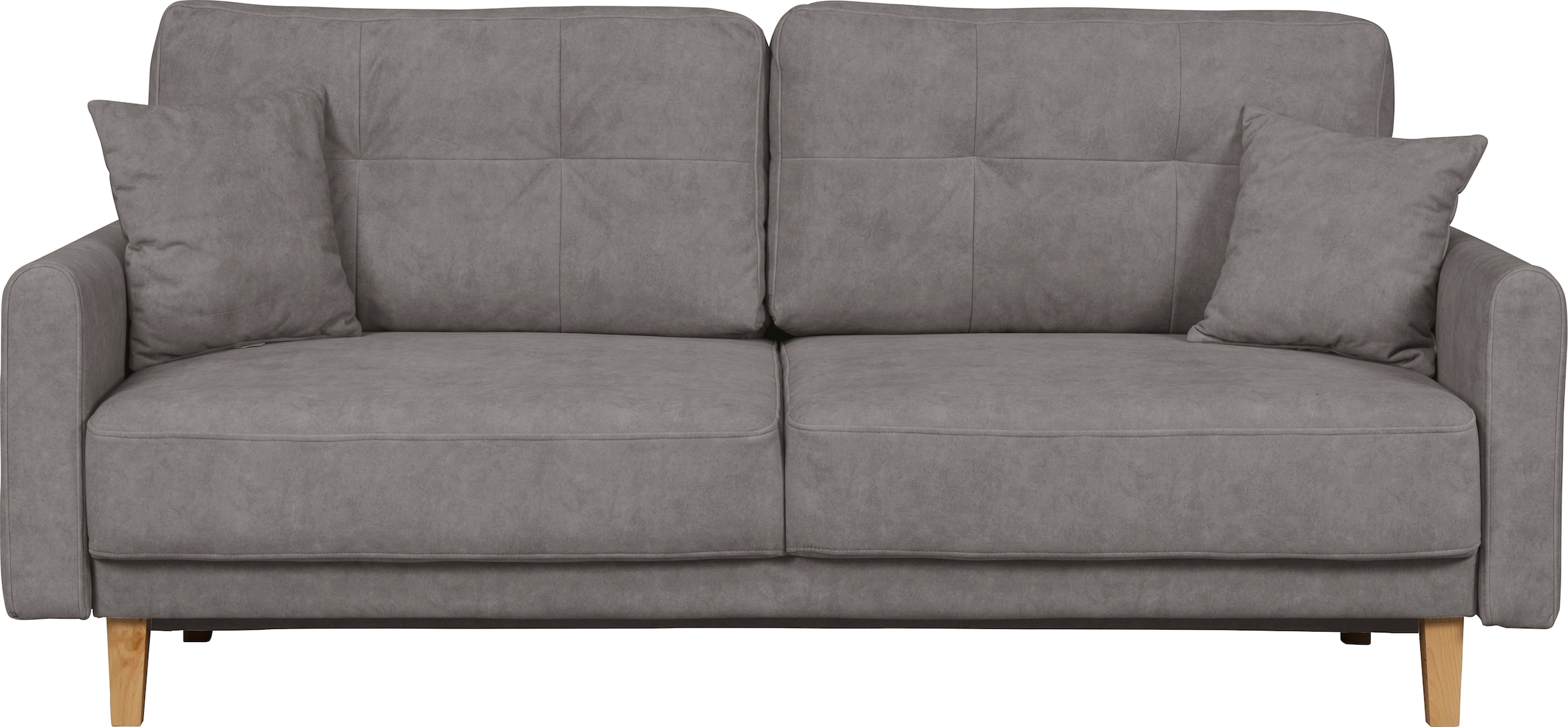 Home affaire 2-Sitzer »TRIPLO mit Wellenunterfederung, Maße B/T/H: 165/100/89 cm«, Sofa mit Steppung im Rückenbereich, incl. Rückenkissen und Zierkissen