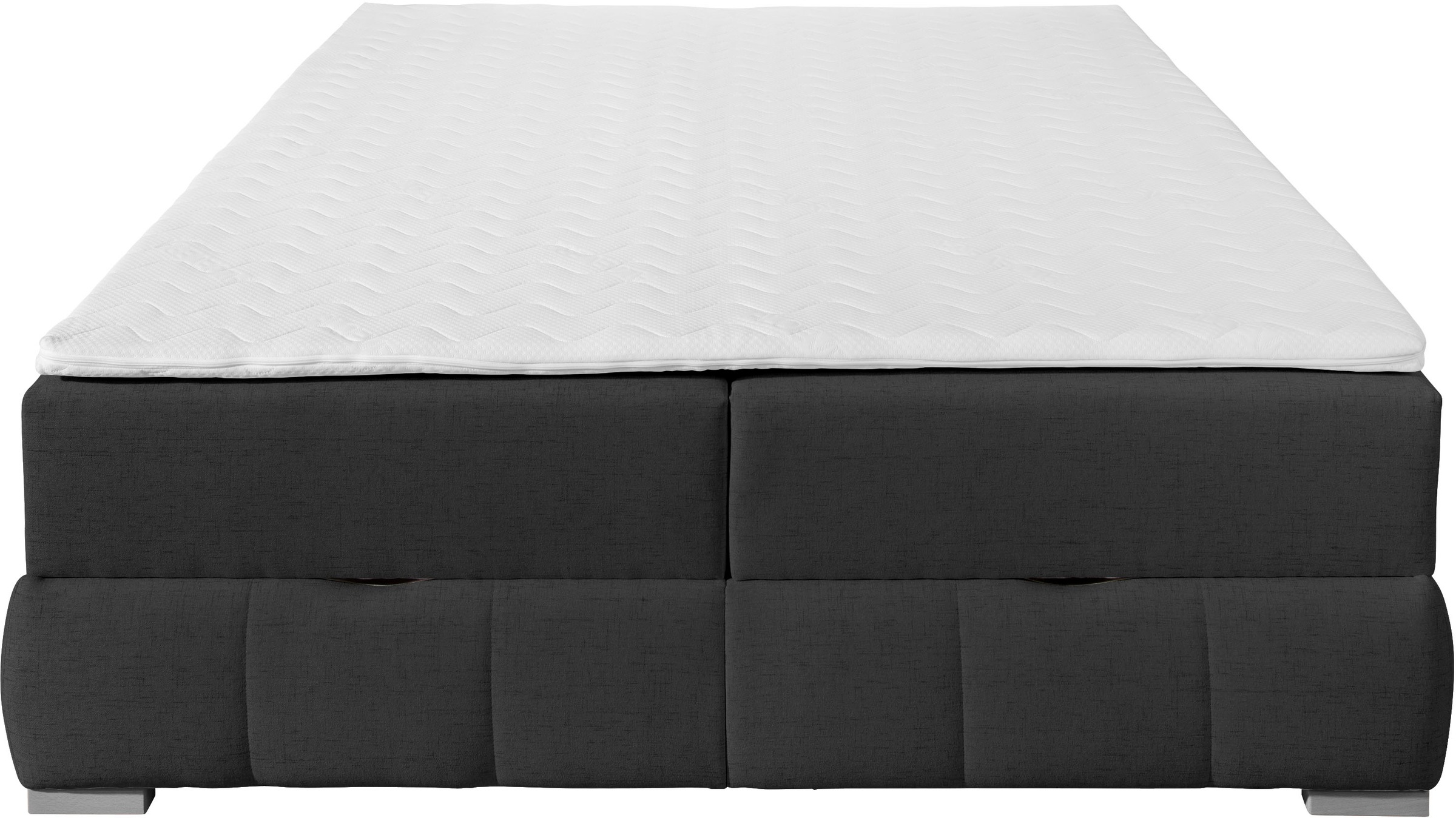 OTTO home Boxbett »Wehma«, ohne Kopfteil, inklusive Topper und Bettkasten