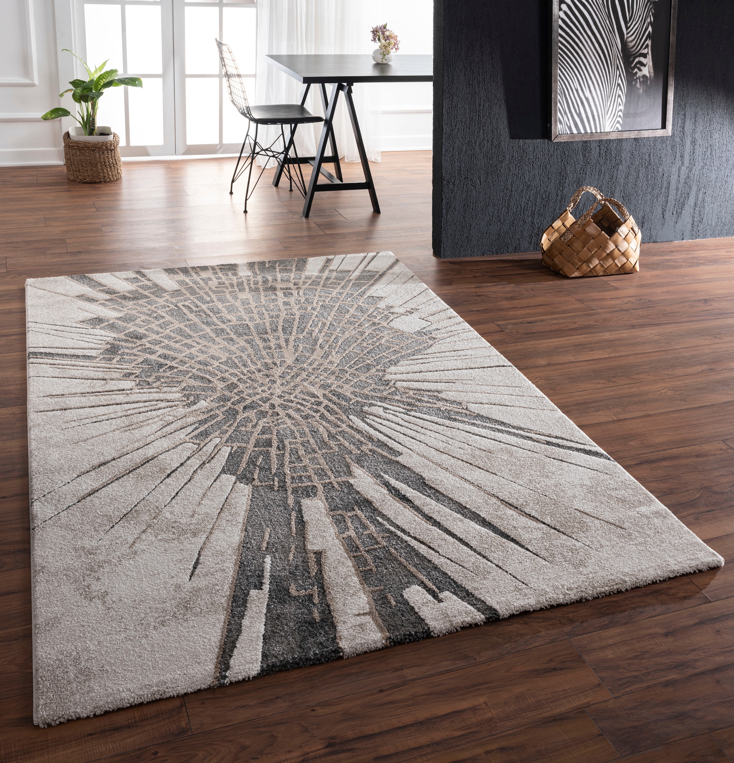 merinos Teppich »Marvellous 28068«, rechteckig, 13 mm Höhe, Wohnzimmer
