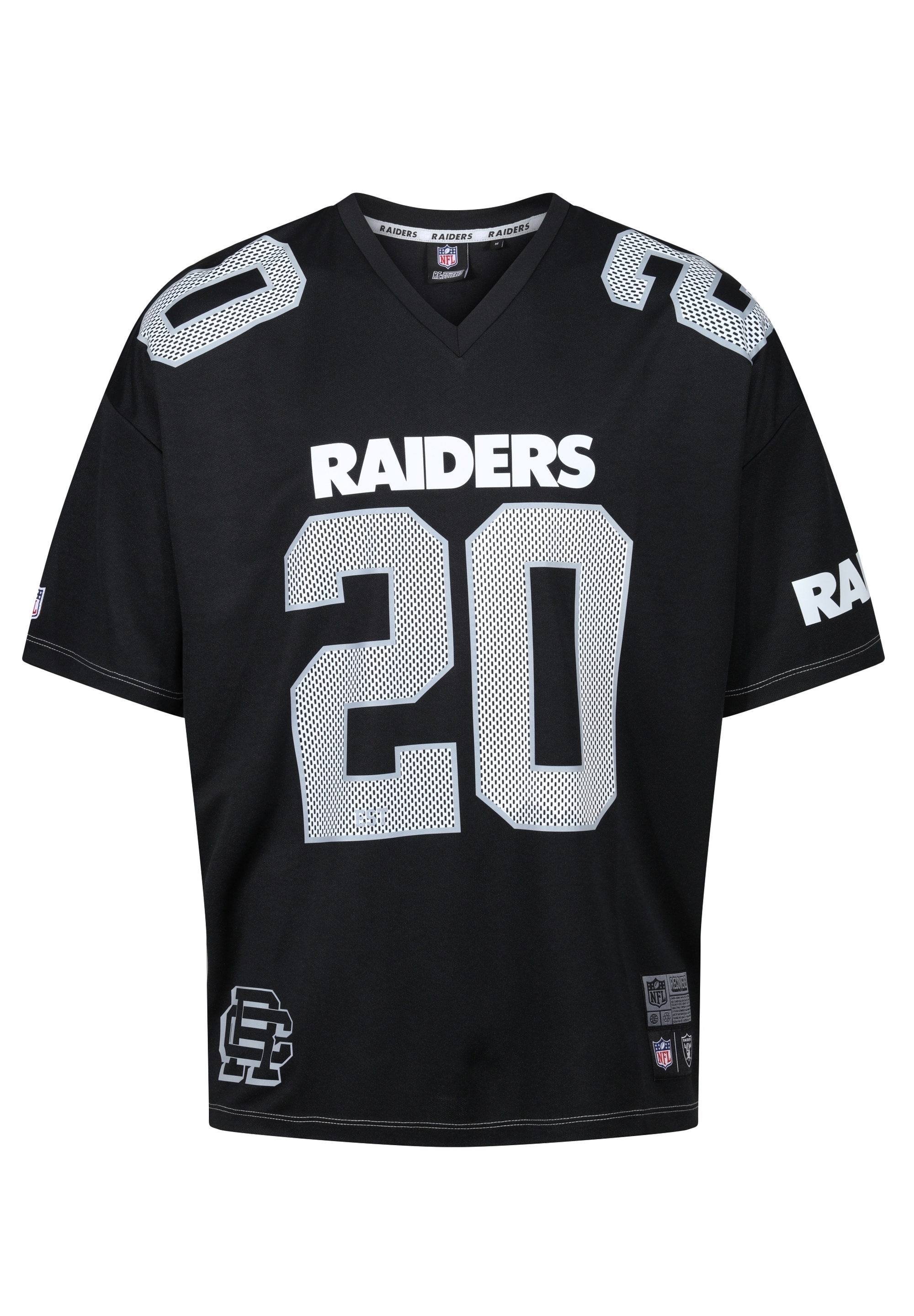 Recovered T-Shirt "NFL Raiders Est 20 Oversized", im lockeren Schnitt günstig online kaufen