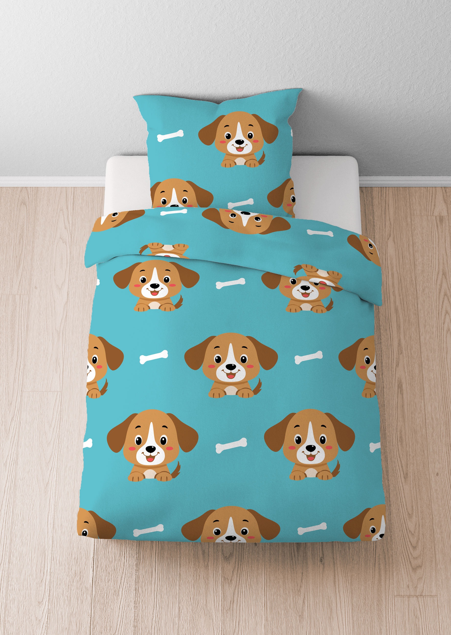 Castell - Markenbettwäsche Jugendbettwäsche "0330247" 2 Stk. Polar-Fleece, günstig online kaufen