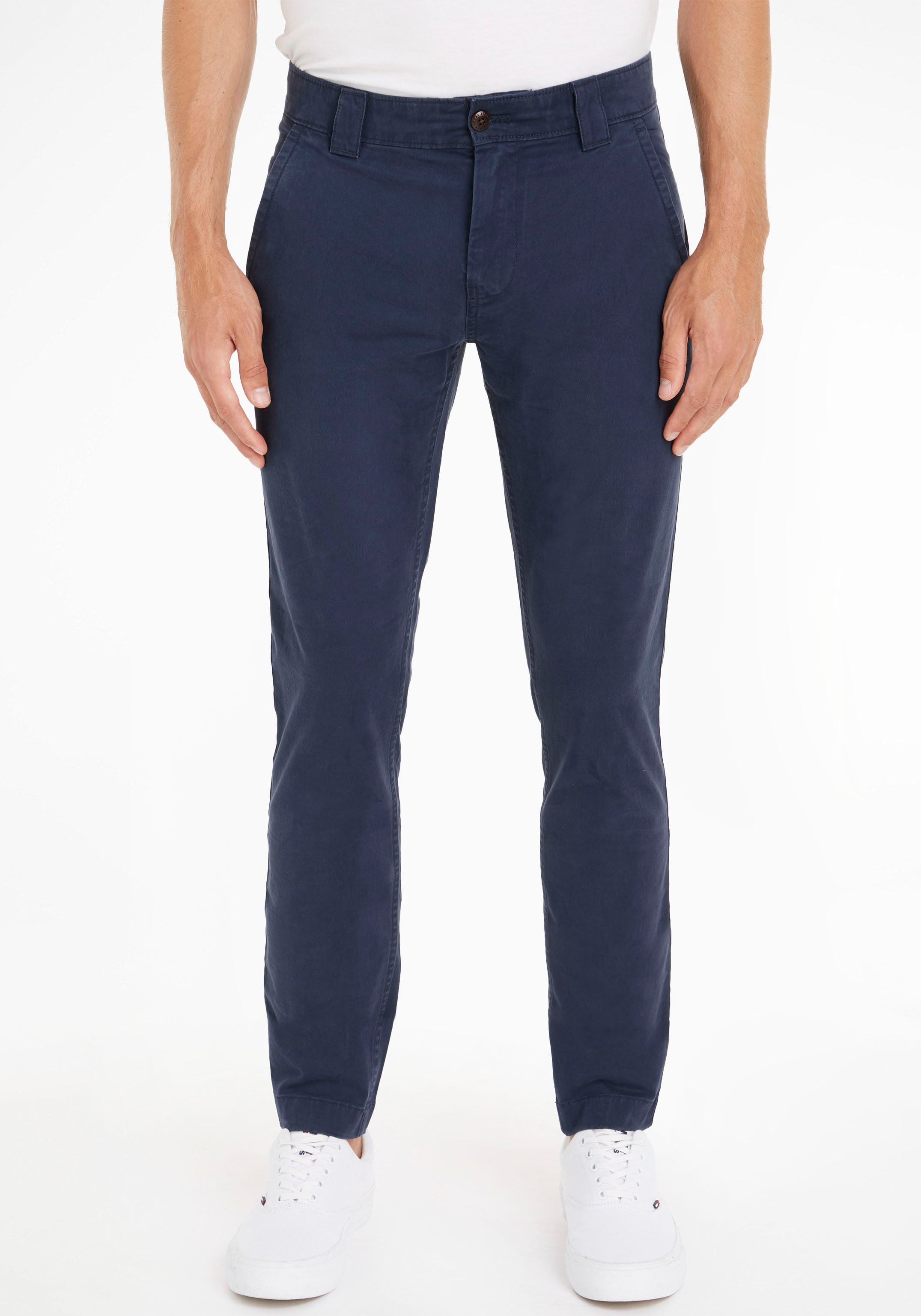 Tommy Jeans Chinohose "TJM SCANTON" mit Markenlabel