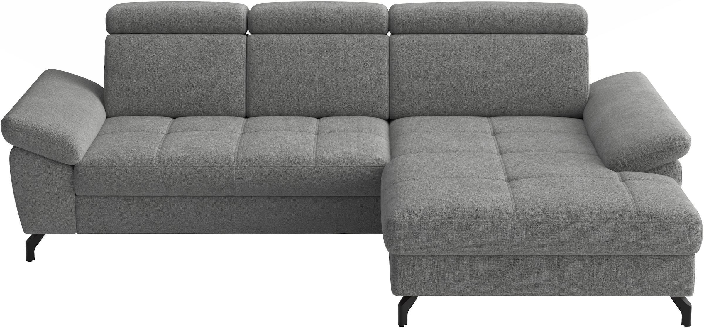 sit&more Ecksofa "Vanity, L-Form, B: 264 cm," Inkl.Sitz-,Kopf-und Armteilverstellung