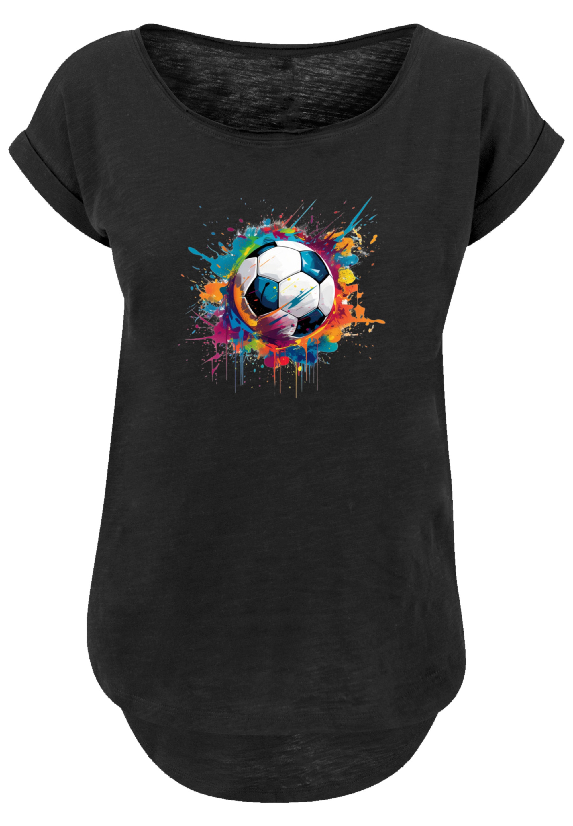 F4NT4STIC T-Shirt »Bunte Fußball Grafik«, Premium Qualität
