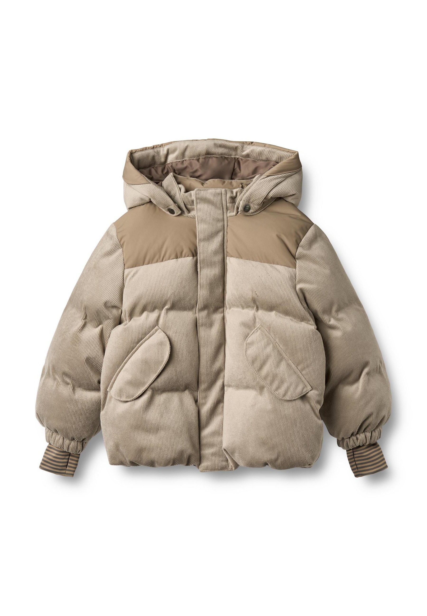 WHEAT Jungen Winterjacke "WHEAT Puffer Jacket Mads"stone grau, Gr. 128, mehrfarbig, 100% Polyester, Jacken