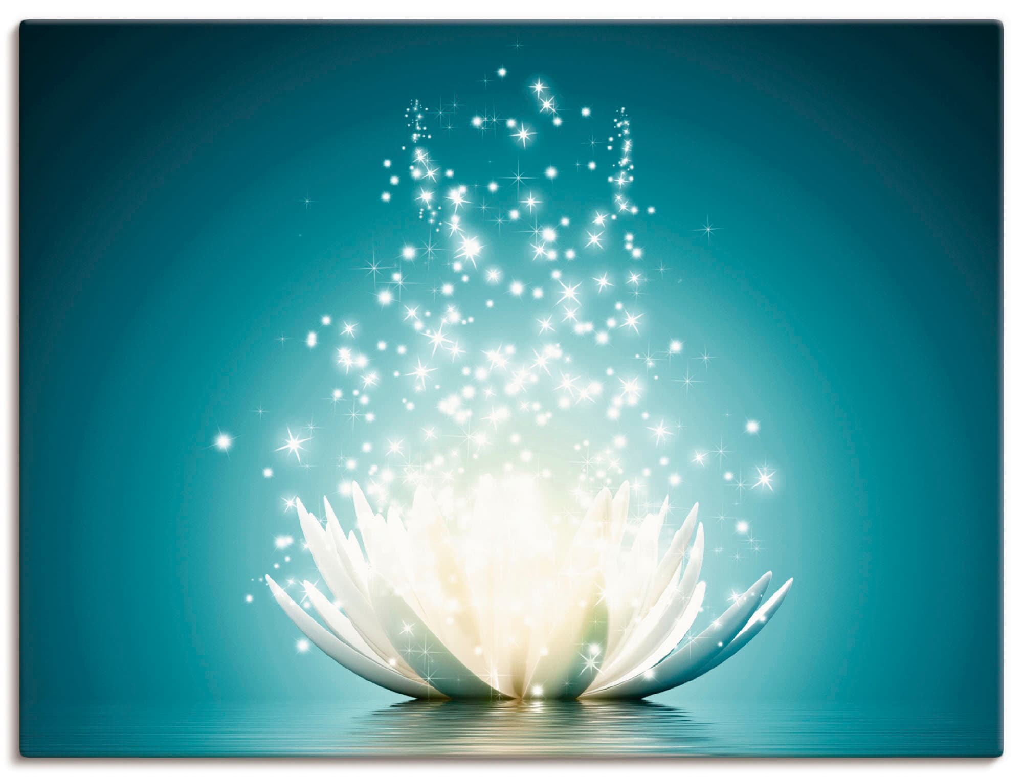 Artland Paveikslas »Magie der Lotus-Blume« Blu...