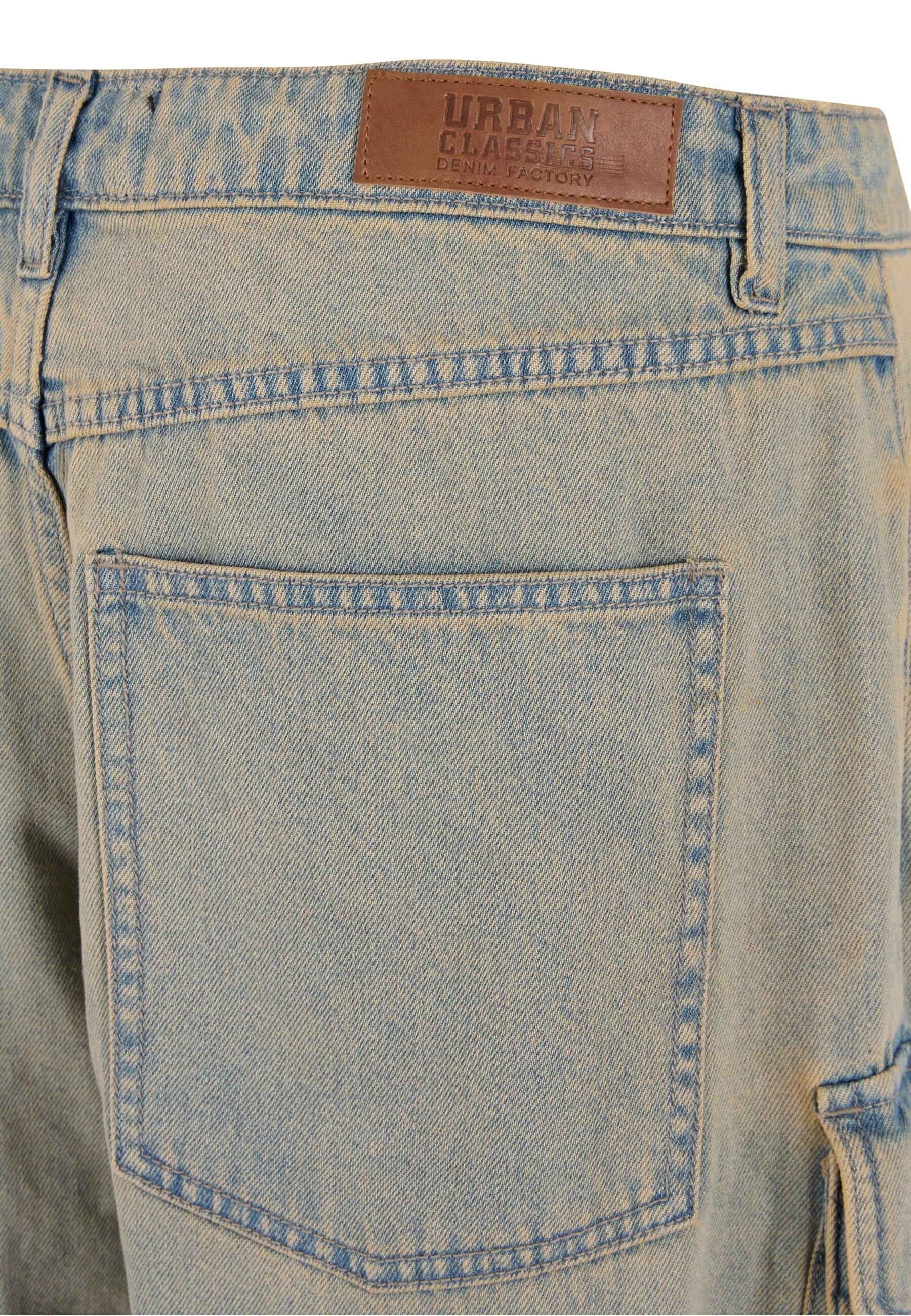 URBAN CLASSICS Cargohose »Urban Classics Multi Pocket Denim Cargo«, (1 tlg.)