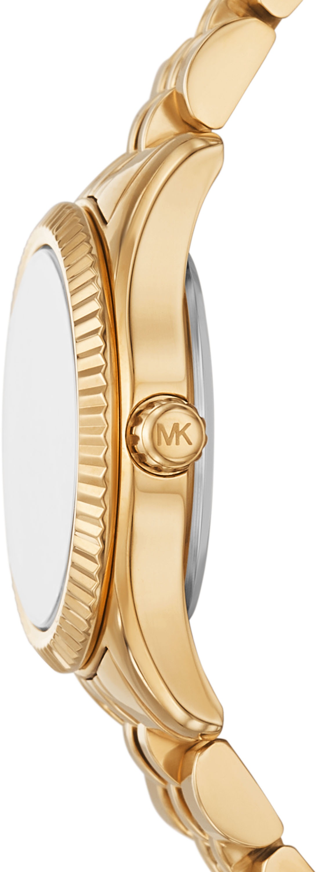 MICHAEL KORS Quarzuhr »PETITE LEXINGTON«, Armbanduhr, Damenuhr, Edelstahlarmband, analog, Glassteine