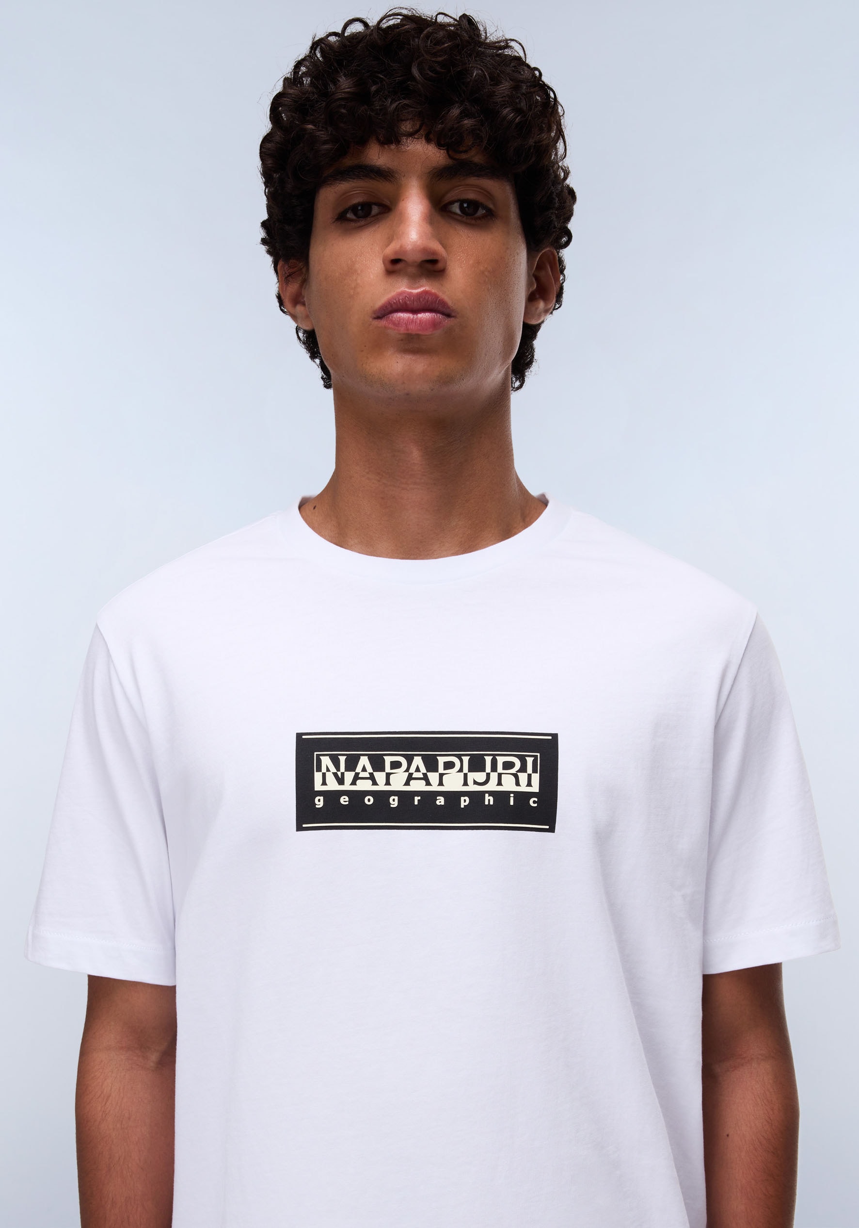 Napapijri T-Shirt »S-BOX LOGO«, mit Silikonprint
