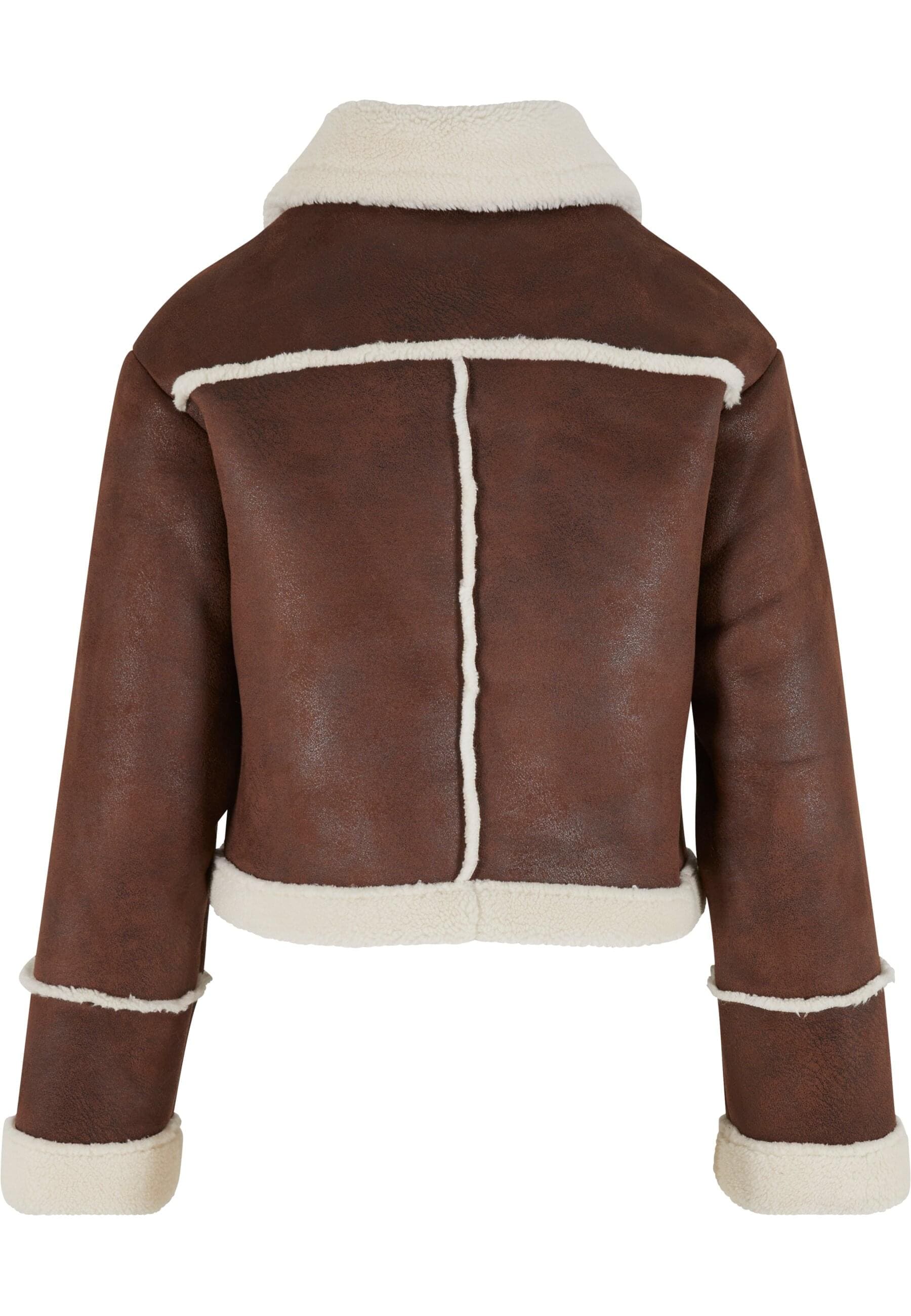 URBAN CLASSICS Winterjacke »Urban Classics Ladies Shearling Jacket«, (1 St.), mit Kapuze