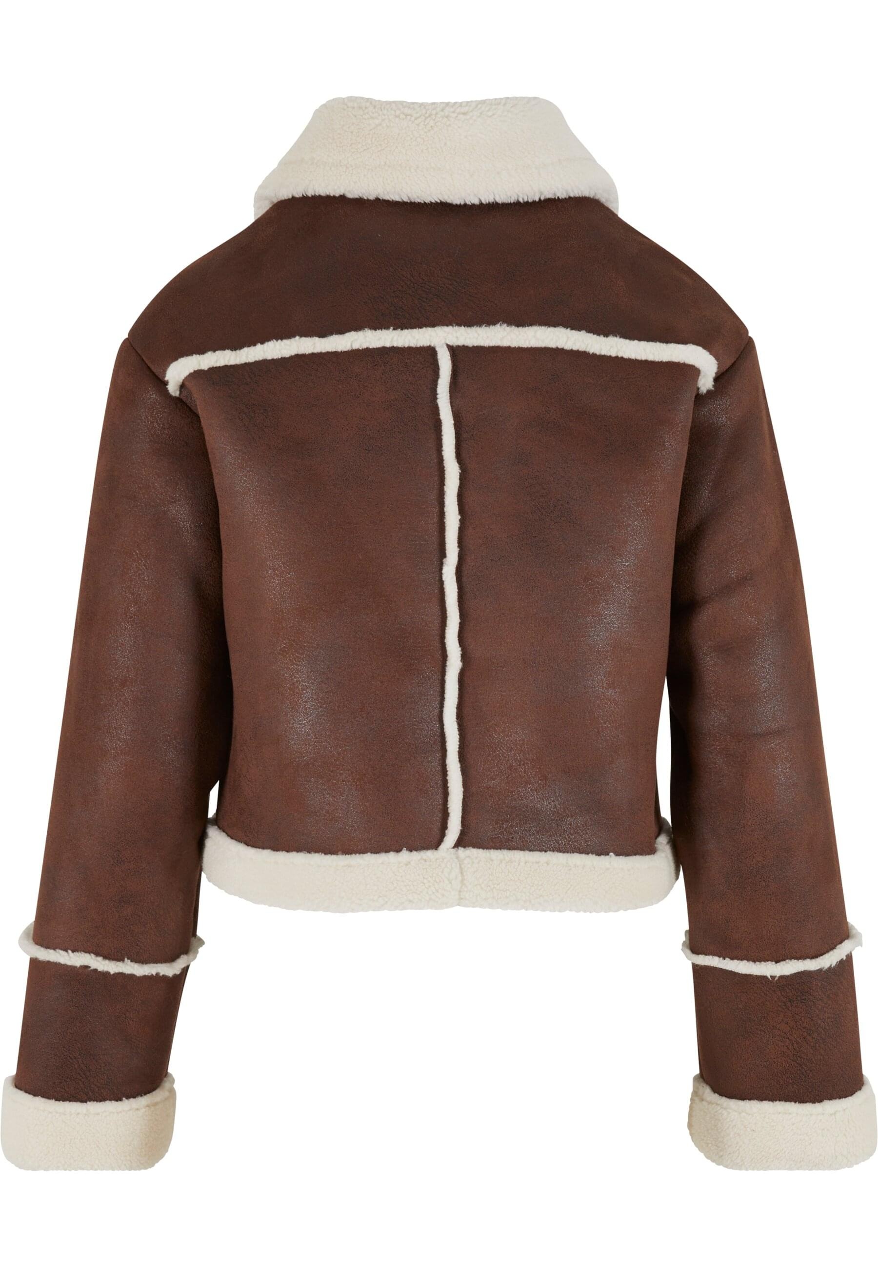 URBAN CLASSICS Winterjacke "Urban Classics Ladies Shearling Jacket" 1 Stk. günstig online kaufen