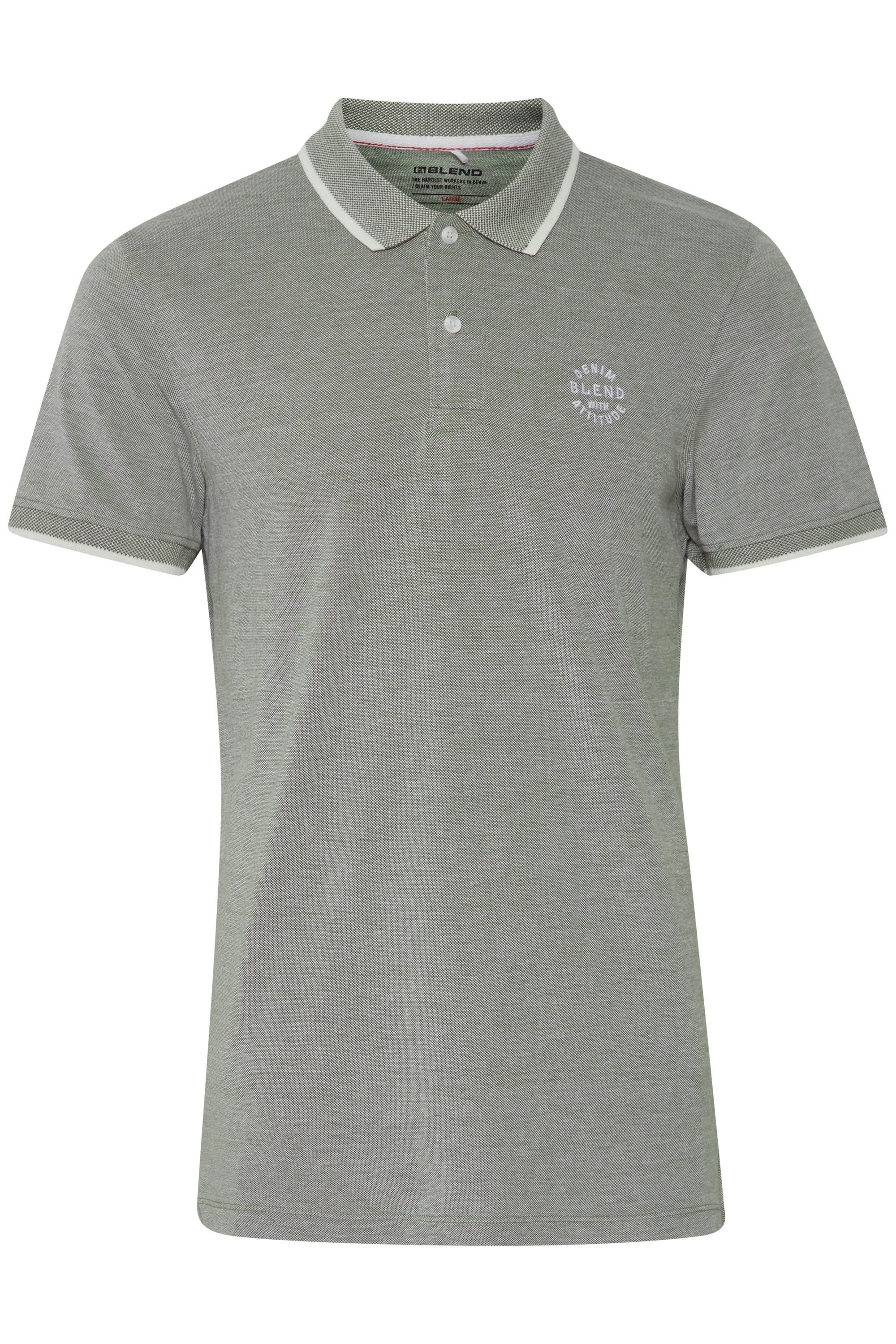 Blend Poloshirt "BHBhnate" Klassisches Poloshirt mit Brustprint günstig online kaufen