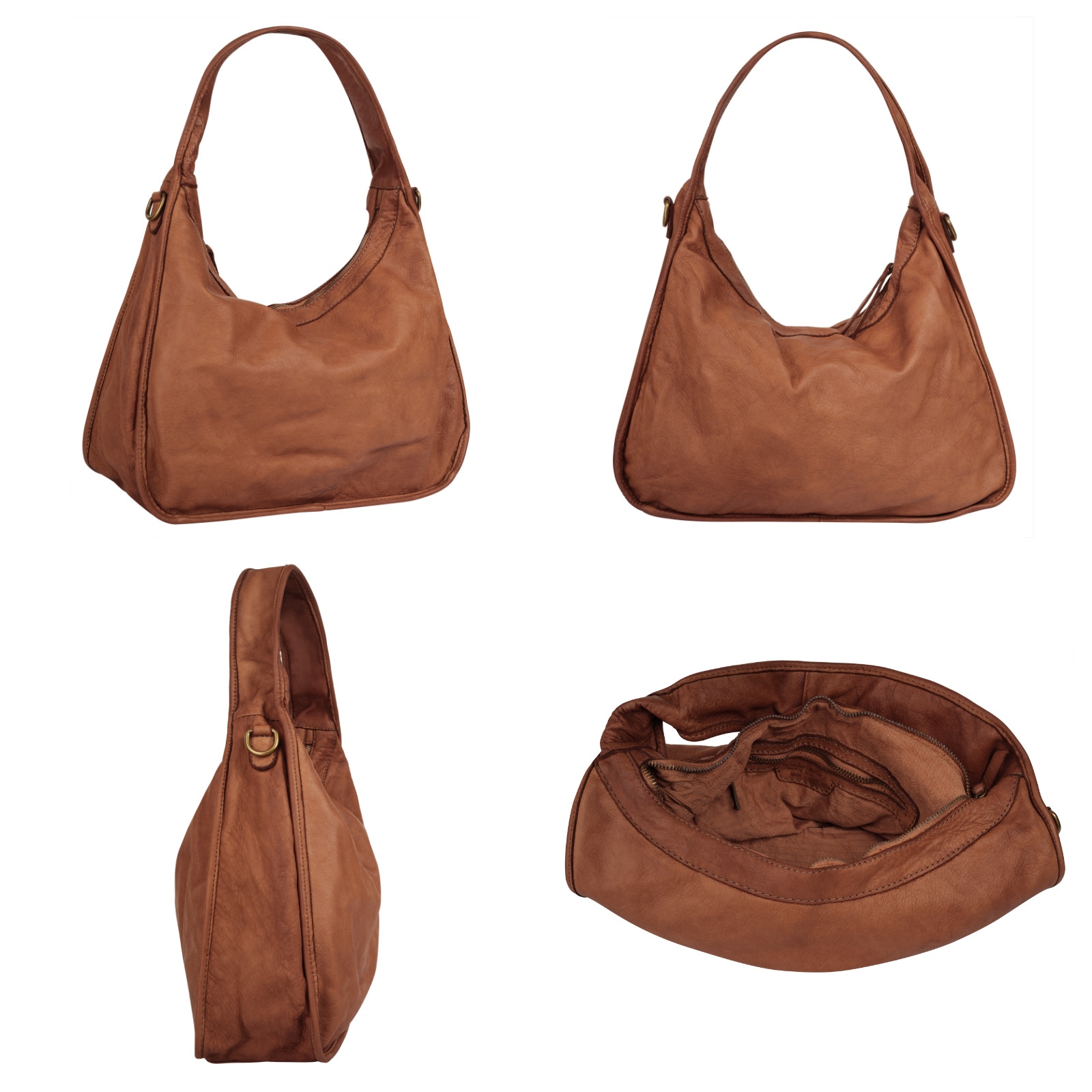 Samantha Look Shopper, echt Leder, Made in Italy