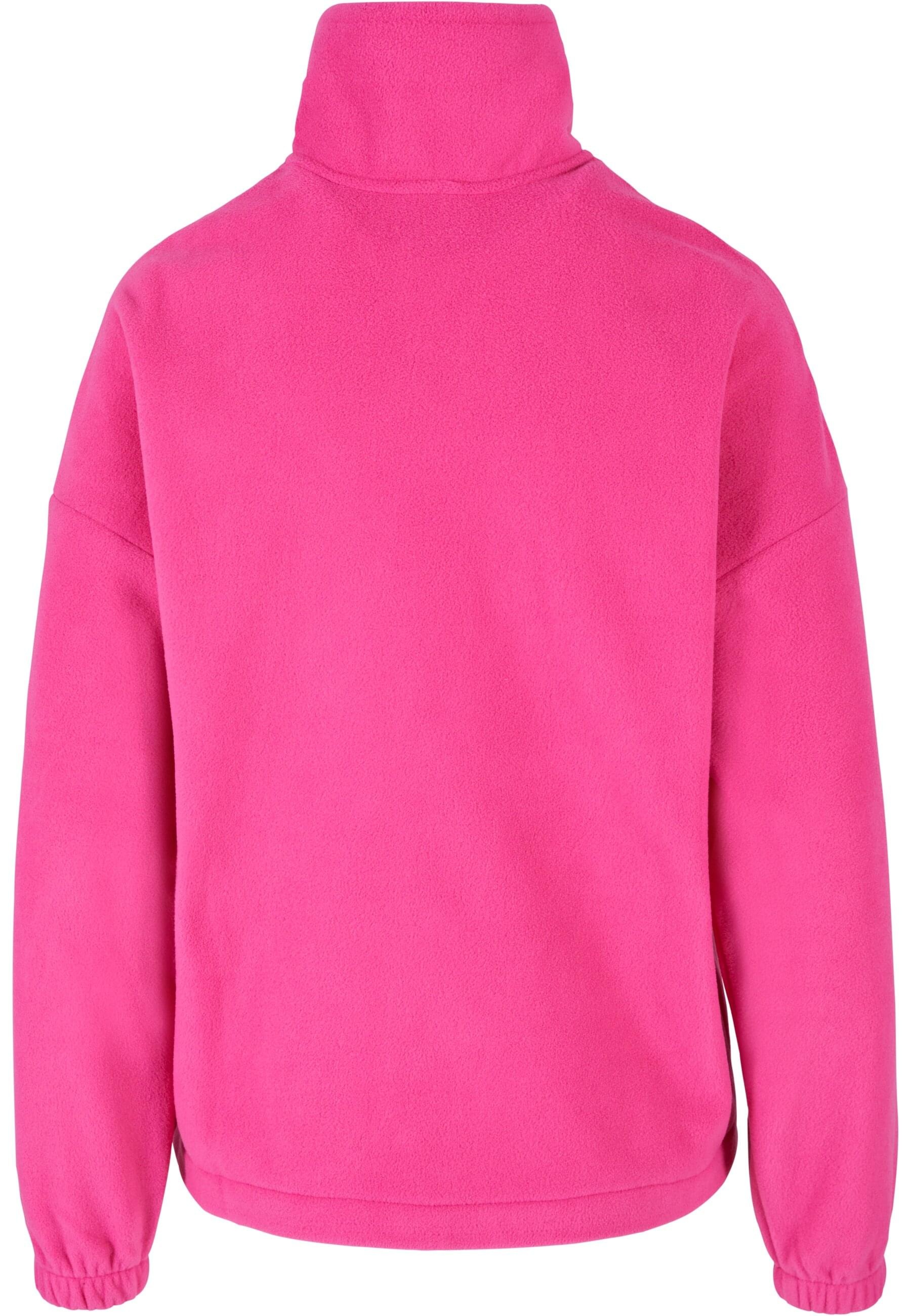 URBAN CLASSICS Sweater »Urban Classics Damen Ladies Polar Fleece Troyer«