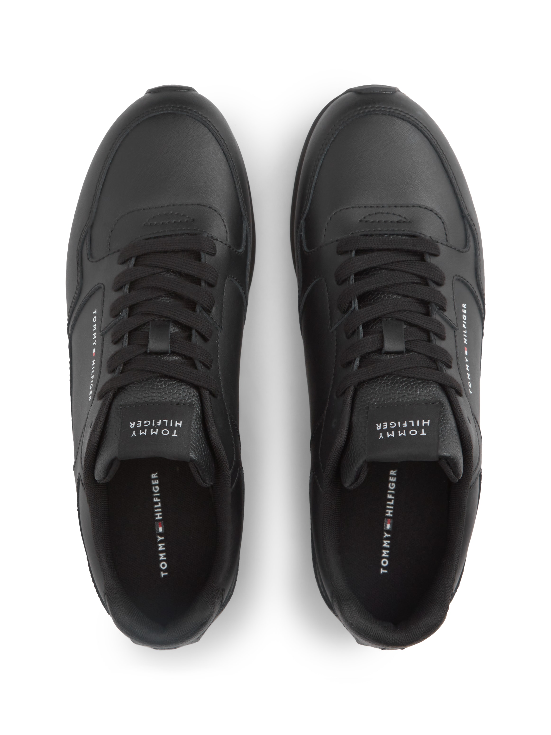 Tommy Hilfiger Sneaker »LIGHT EVA RUNNER LEATHER«  Schnürer, Halbschuh, Freizeitschuh mit Logoschriftzug