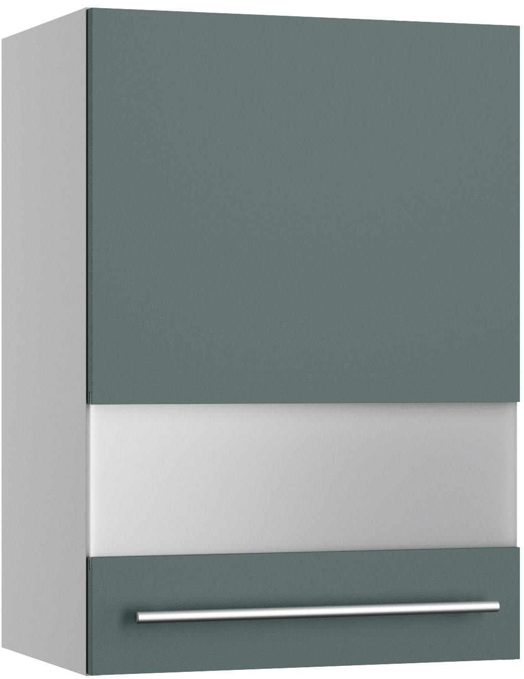 KOCHSTATION Hängeschrank "KS-Bern2" Breite 50 cm, 1 Tür, 2 Einlegeböden, Front mit Milchglas-Einsatz