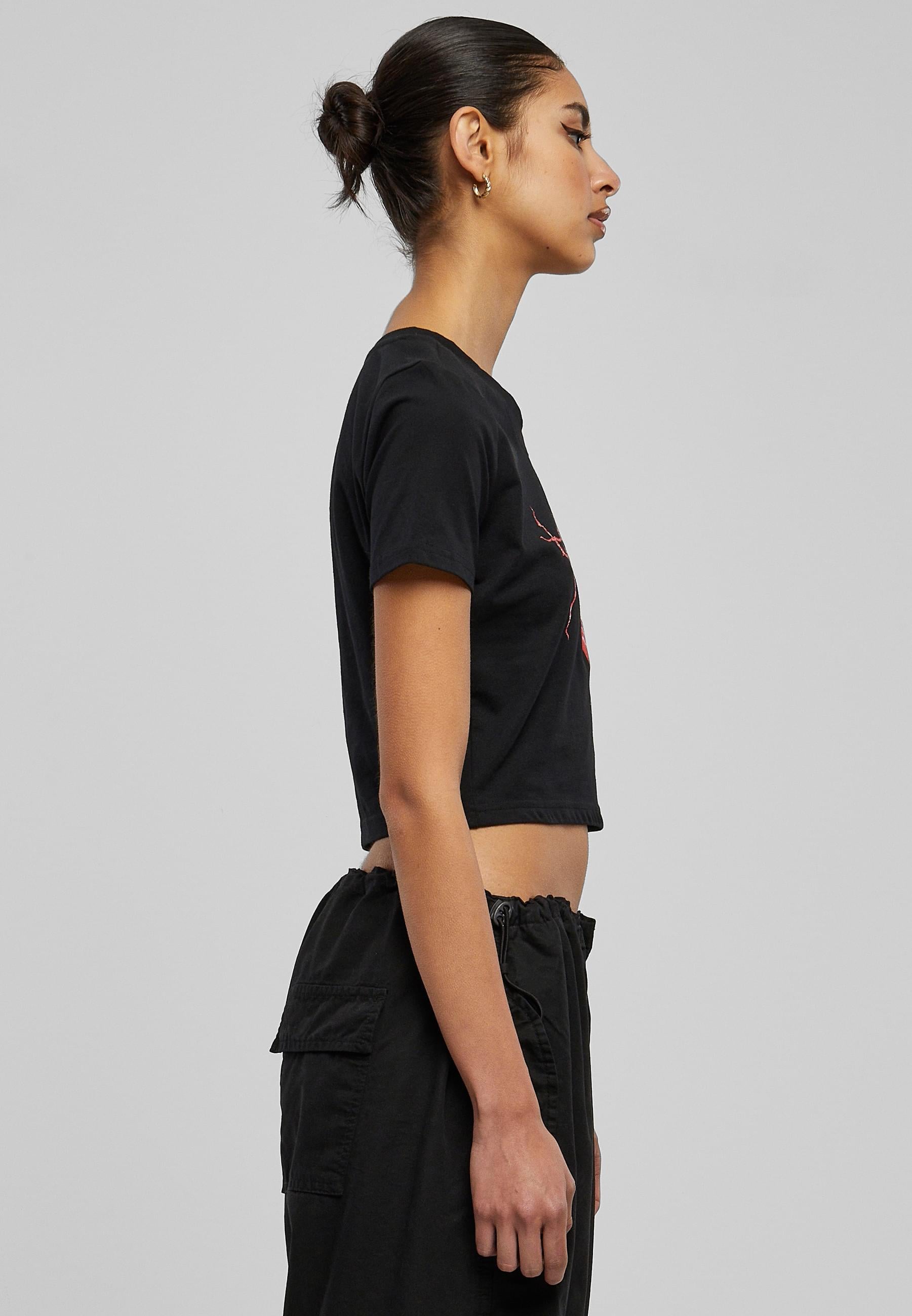 Miss Tee T-Shirt »Miss Tee Damen Muah Cropped Tee«, (1 tlg.)