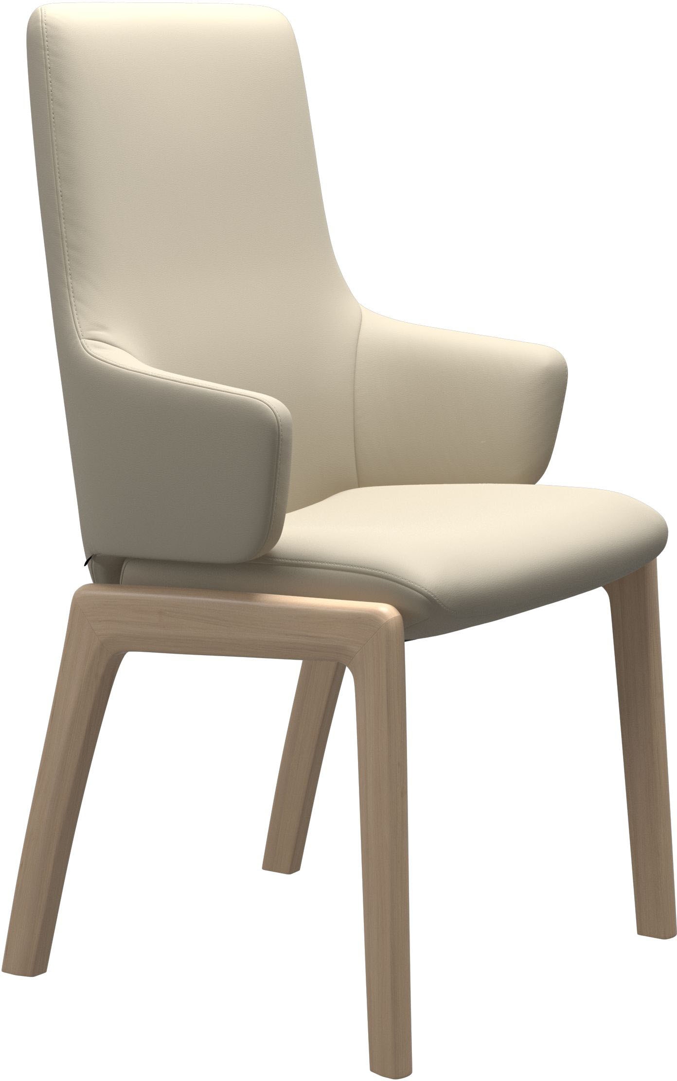 Stressless® Polsterstuhl »Laurel«, Leder BATICK, High Back mit Armlehne, Größe L, mit abgerundeten Beinen in Eiche