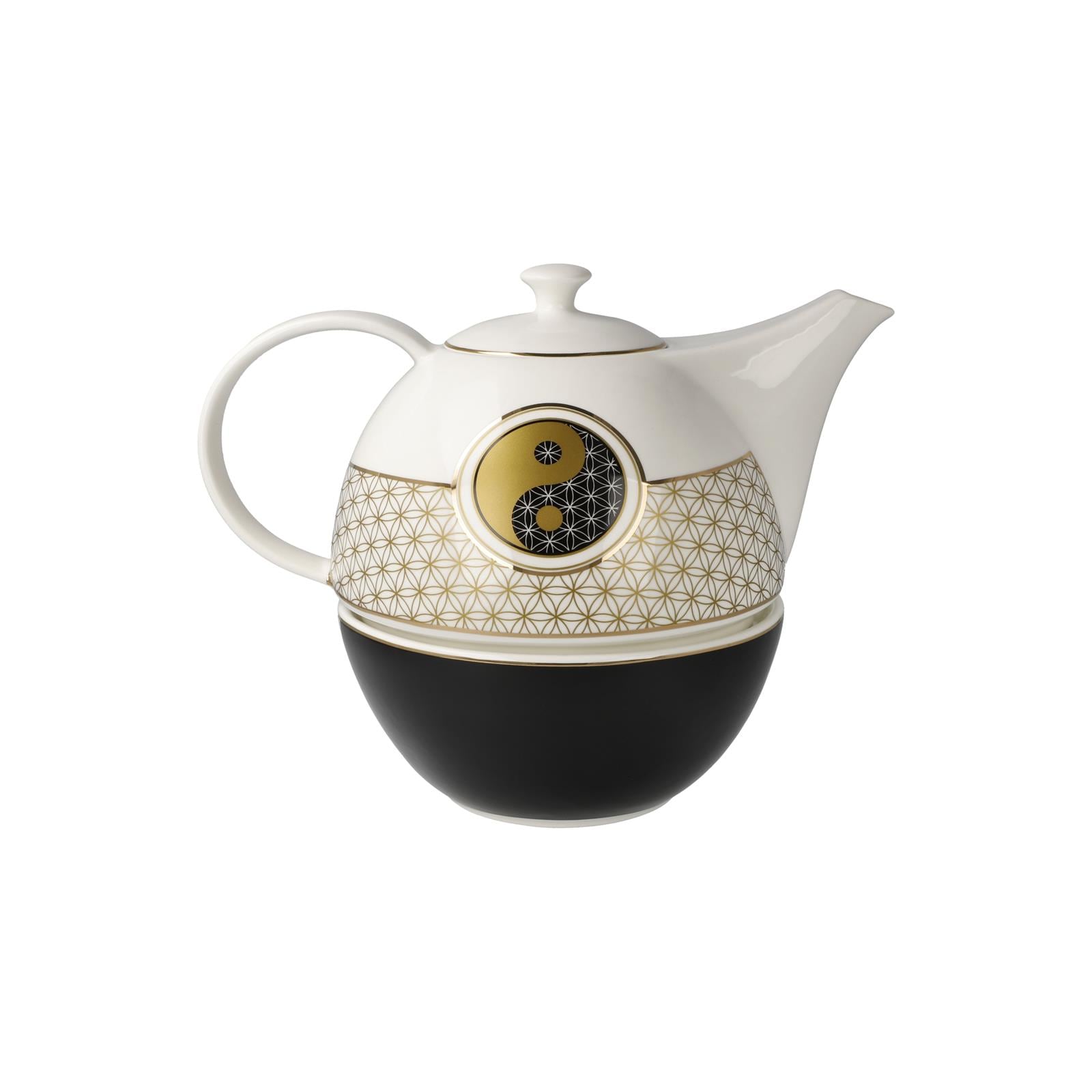 Goebel Teekanne »Teekanne mit Stövchen Lotus - Blume des Lebens 1,2 l bunt« 1 Stk. tlg. Handwäsche wird empfohlen