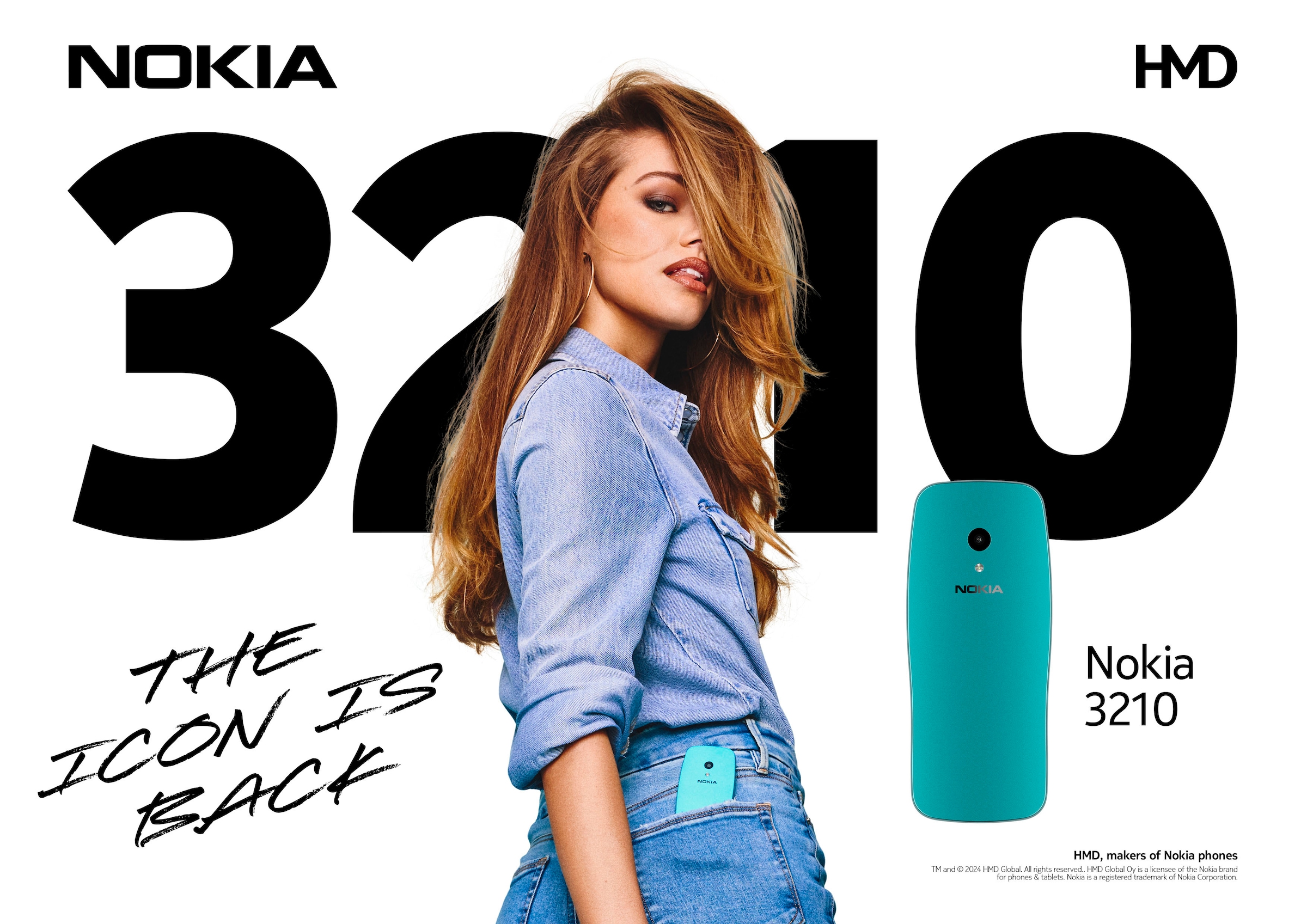 Nokia Handy »3210«, scuba blue