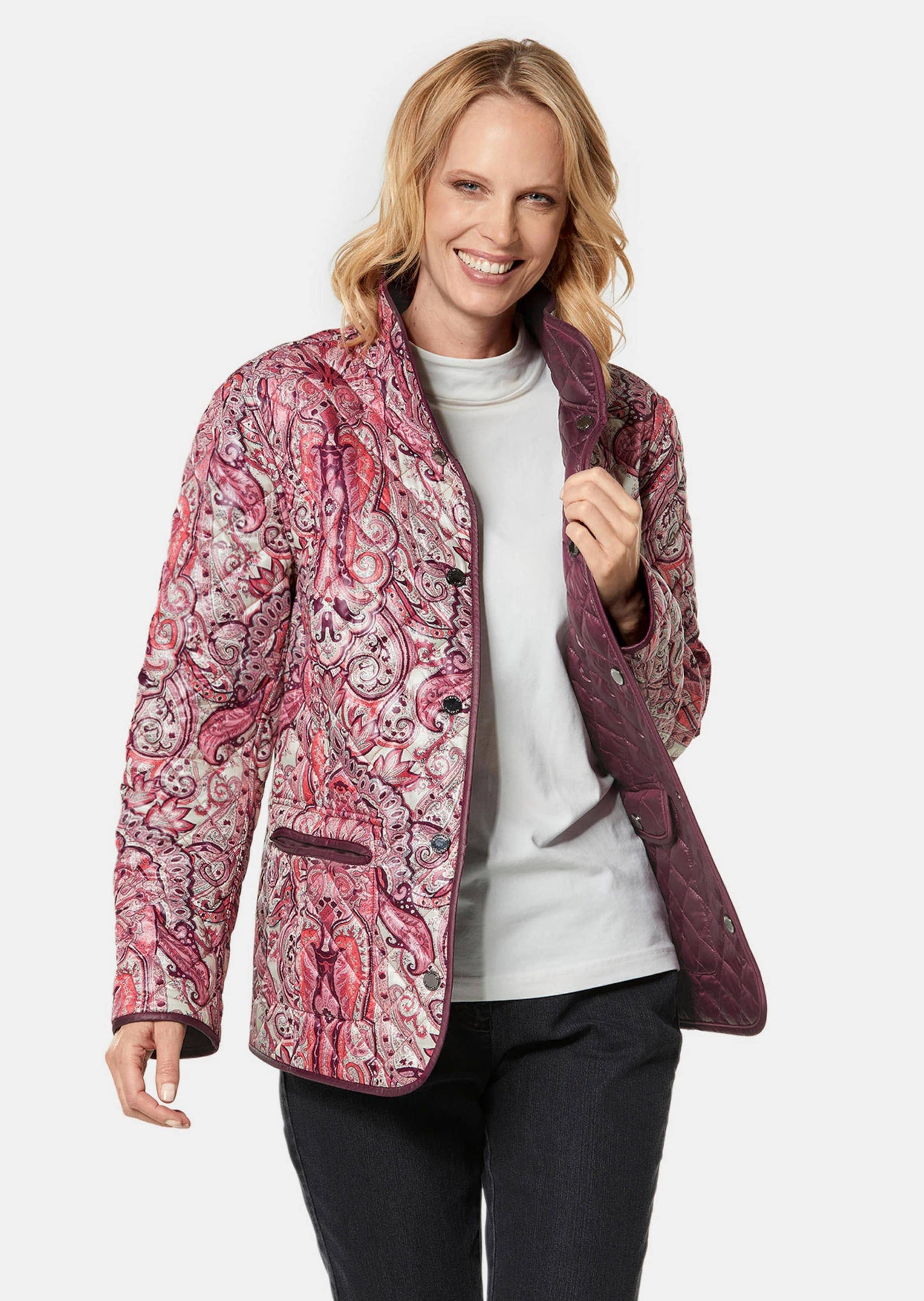 GOLDNER Steppjacke »Druckwendejacke Leichte Steppjacke zum wenden«