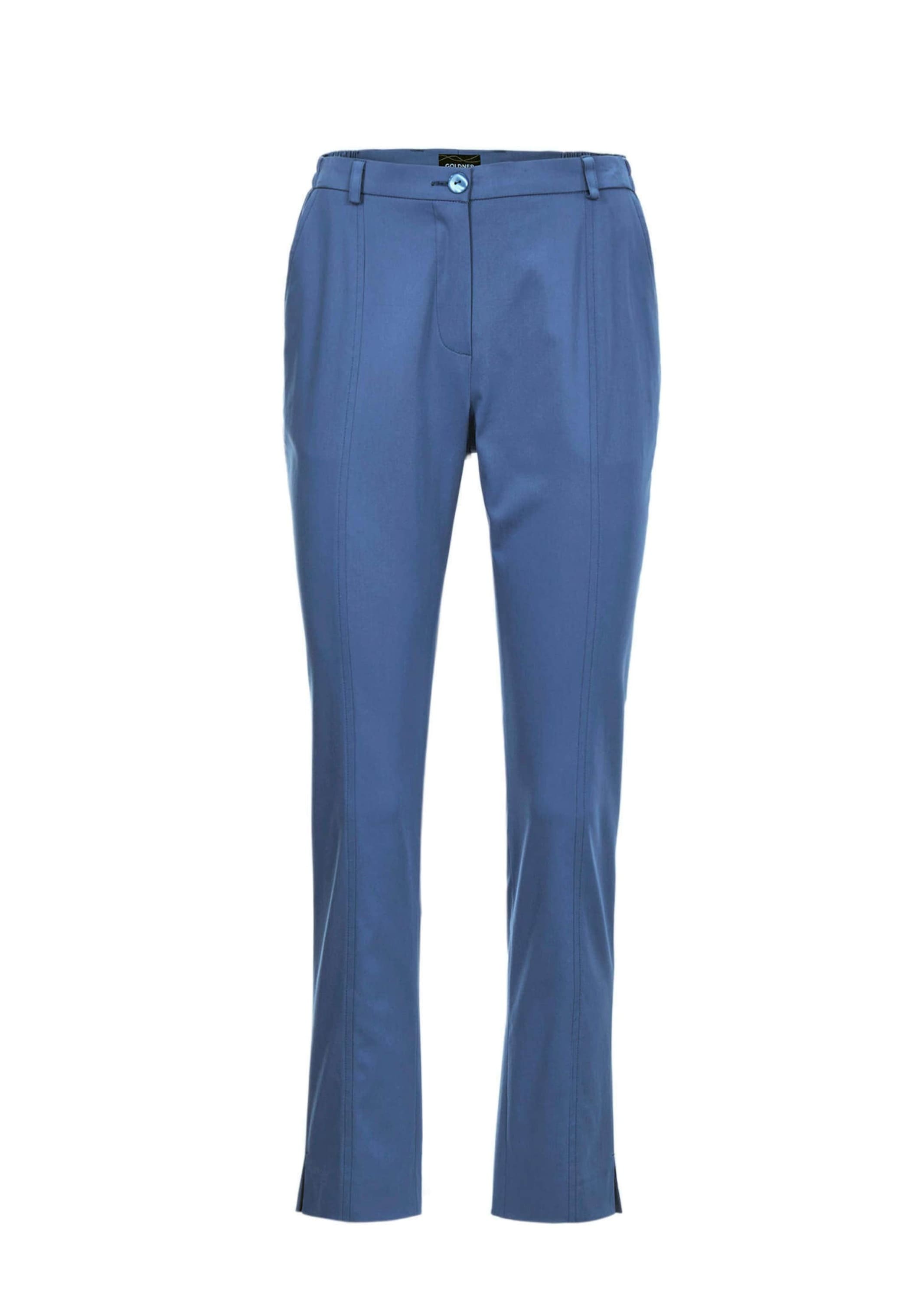 GOLDNER Stoffhose "Sportive Hose Anna aus trageangenehmen Satin" Perfekt sitzende und anschmiegsame Passform