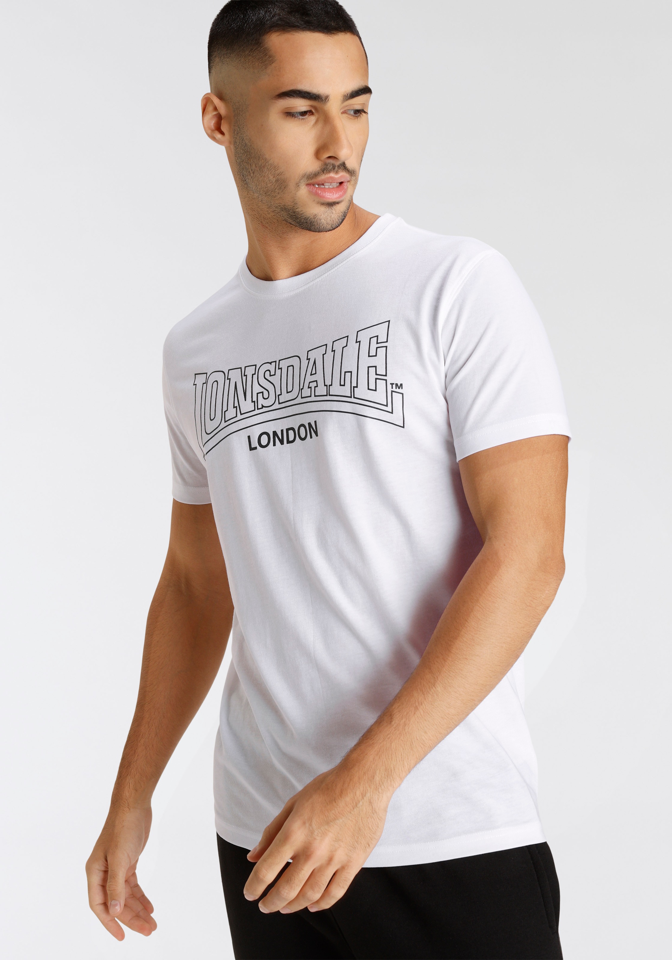 Thumbnail - Lonsdale T-Shirt "BEANLEY" Packung, 3 Stk.